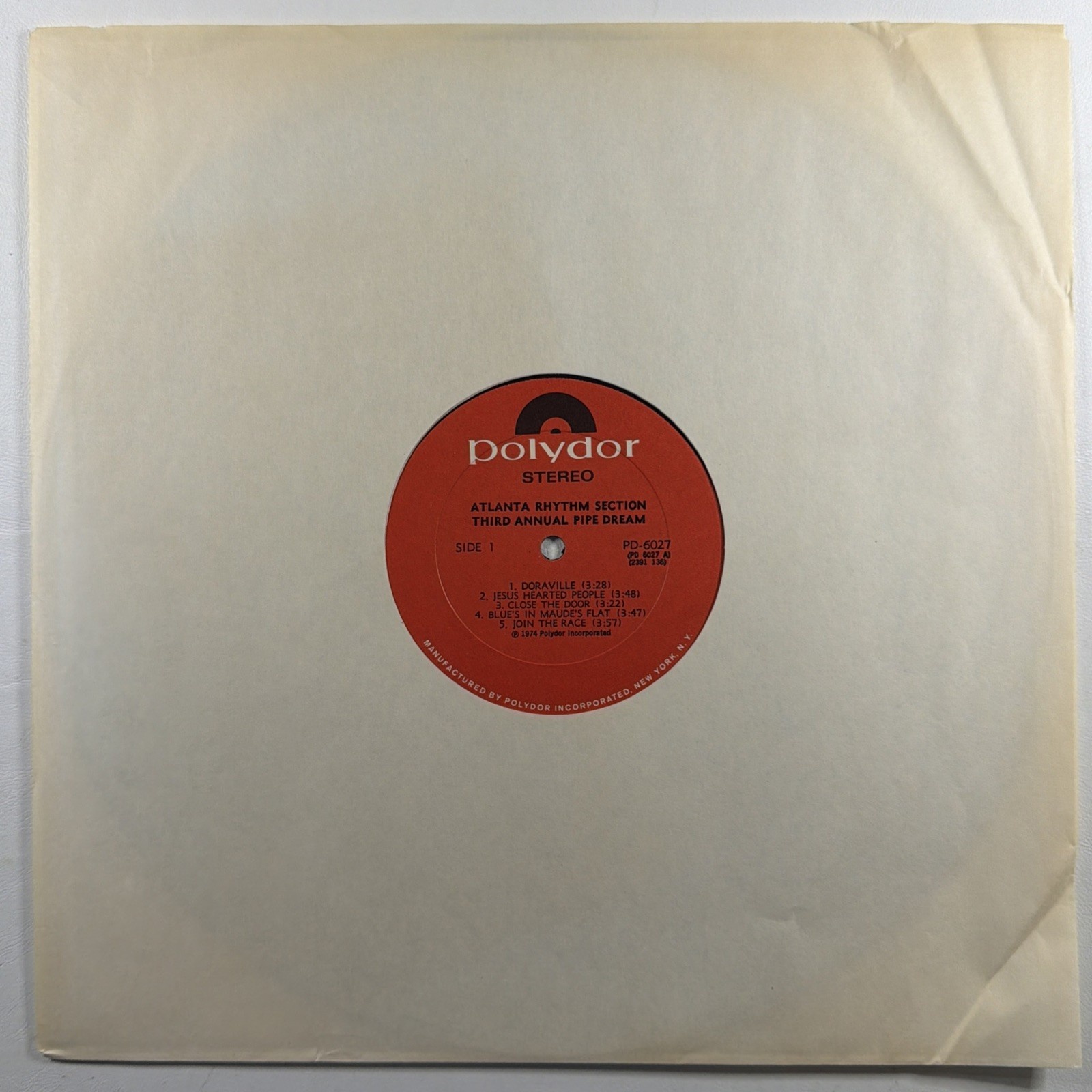 Atlanta Rhythm Section -Third Annual Pipe Dream LP Polydor PD 6027 NM 1974 - Image 3