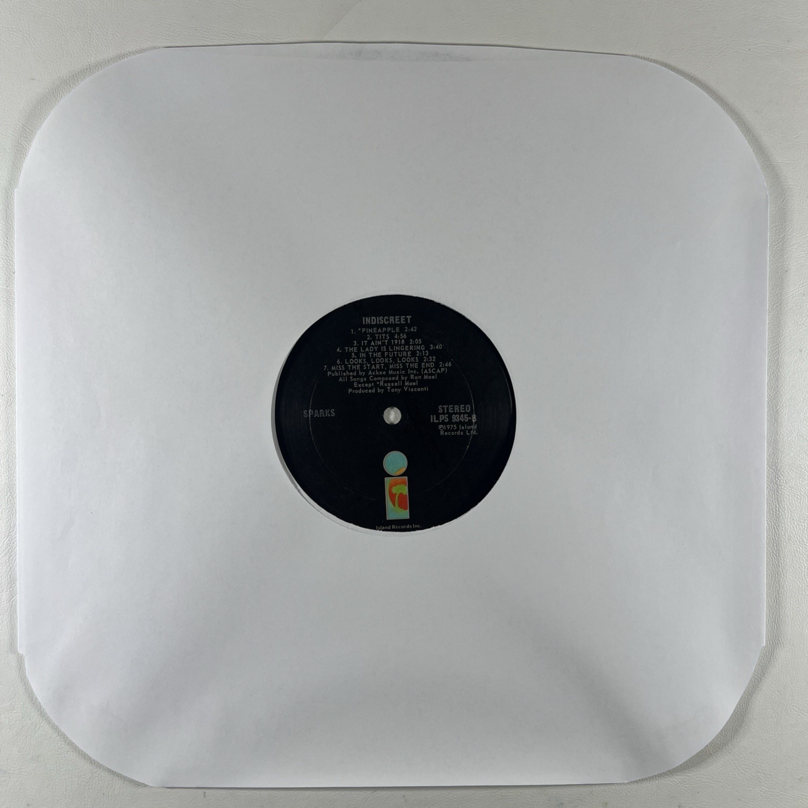 Sparks - Indiscreet LP Island ILPS 9345 VG+ Gatefold 1975 Glam Rock - Image 5