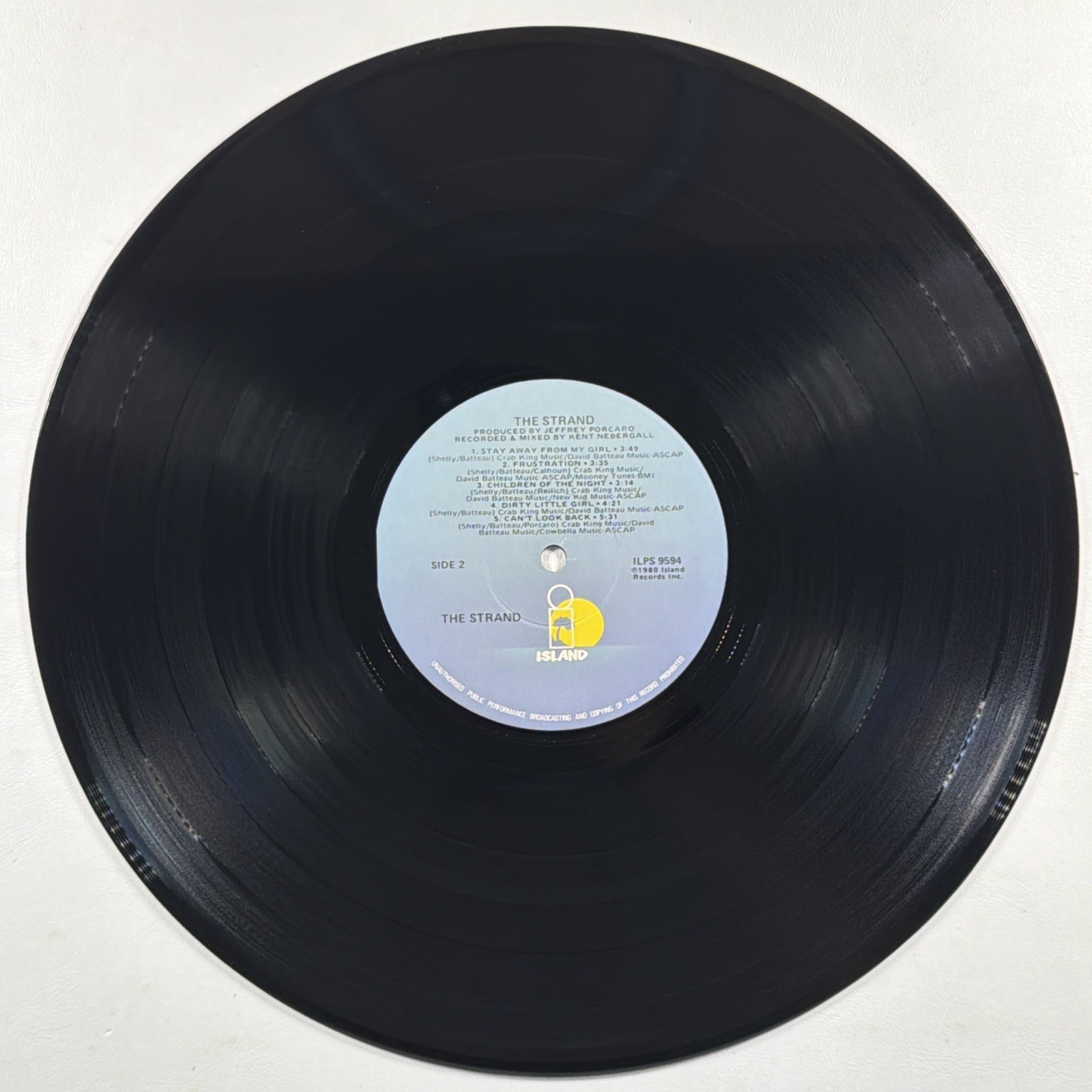 The Strand - Self Titled LP Island Records ILPS 9594 EX 1980 Insert - Image 5