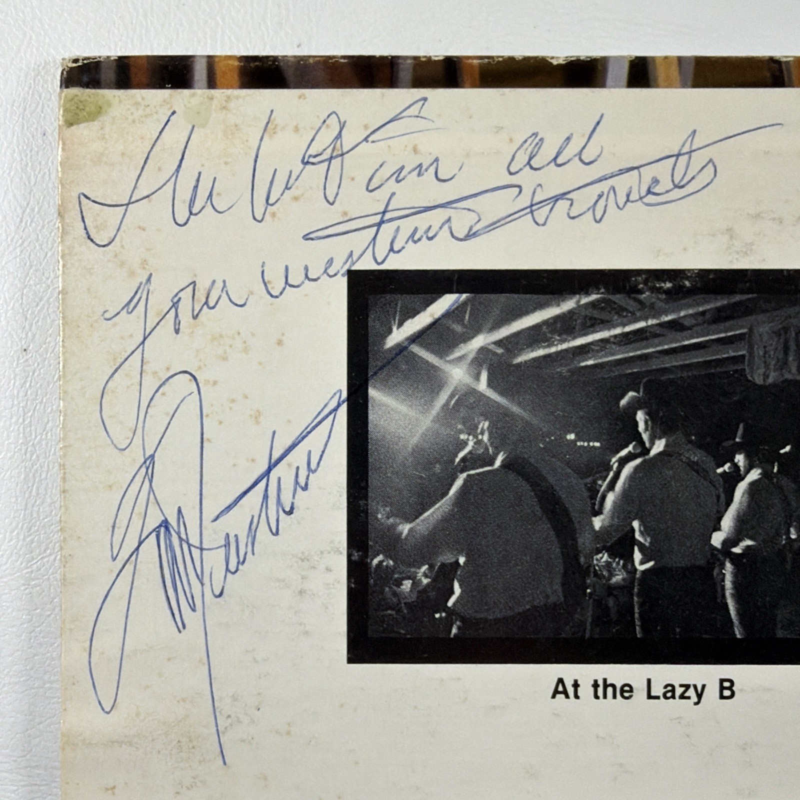 The Lazy B Wranglers - Cool Water And Eleven Others LP Lazy Ranch EX Autographs - Image 3