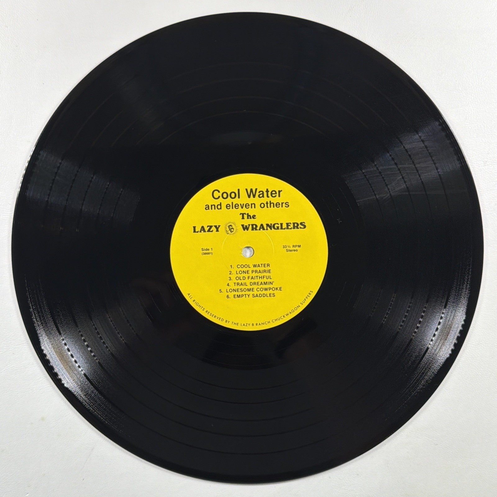 The Lazy B Wranglers - Cool Water And Eleven Others LP Lazy Ranch EX Autographs - Image 7