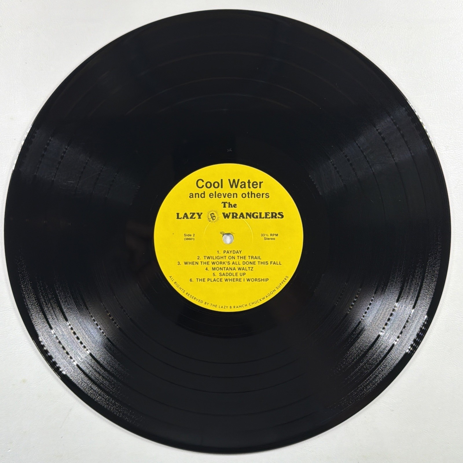 The Lazy B Wranglers - Cool Water And Eleven Others LP Lazy Ranch EX Autographs - Image 8