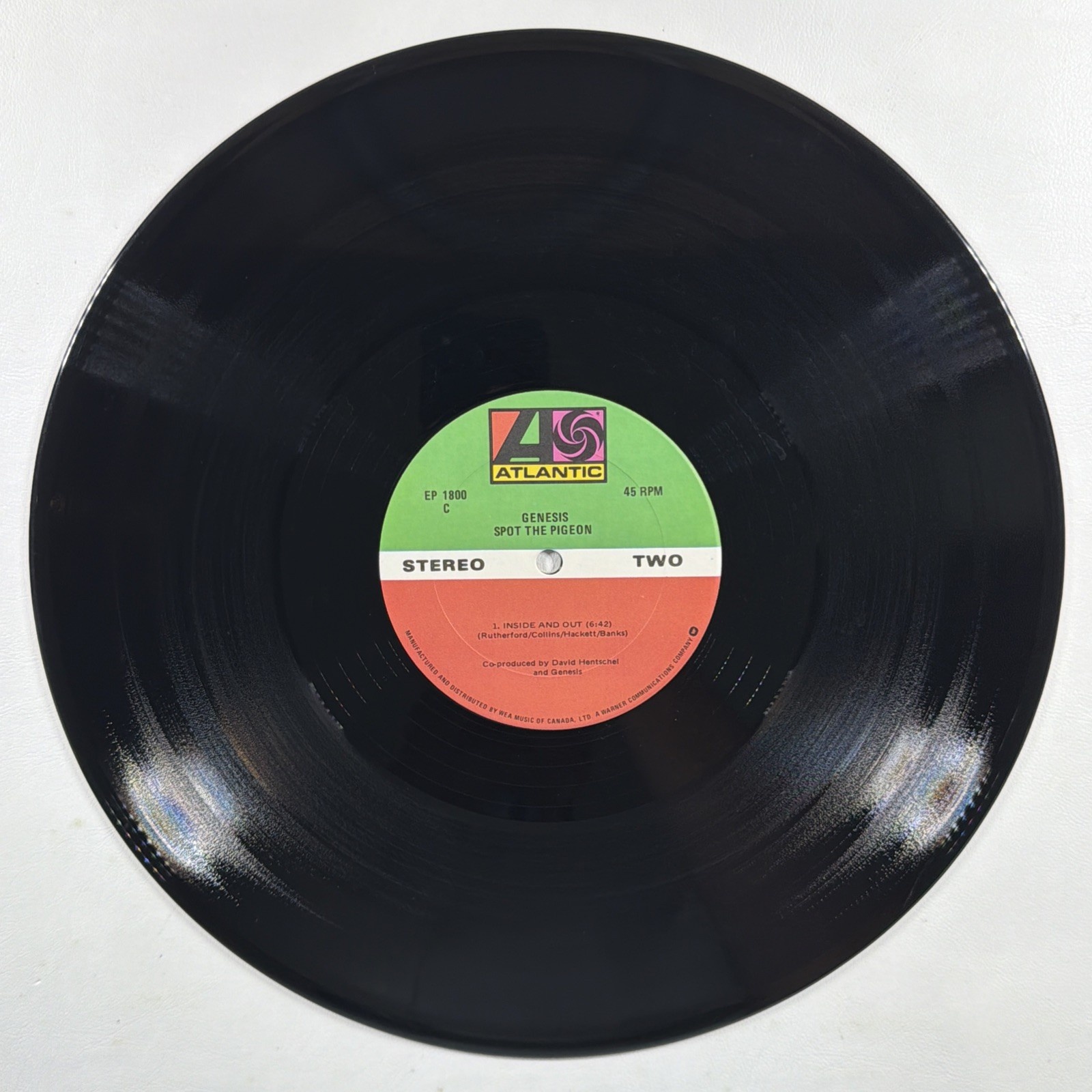 GENESIS - Spot The Pigeon EP Atlantic EP1800 EX 1978 Canada 45RPM - Image 4