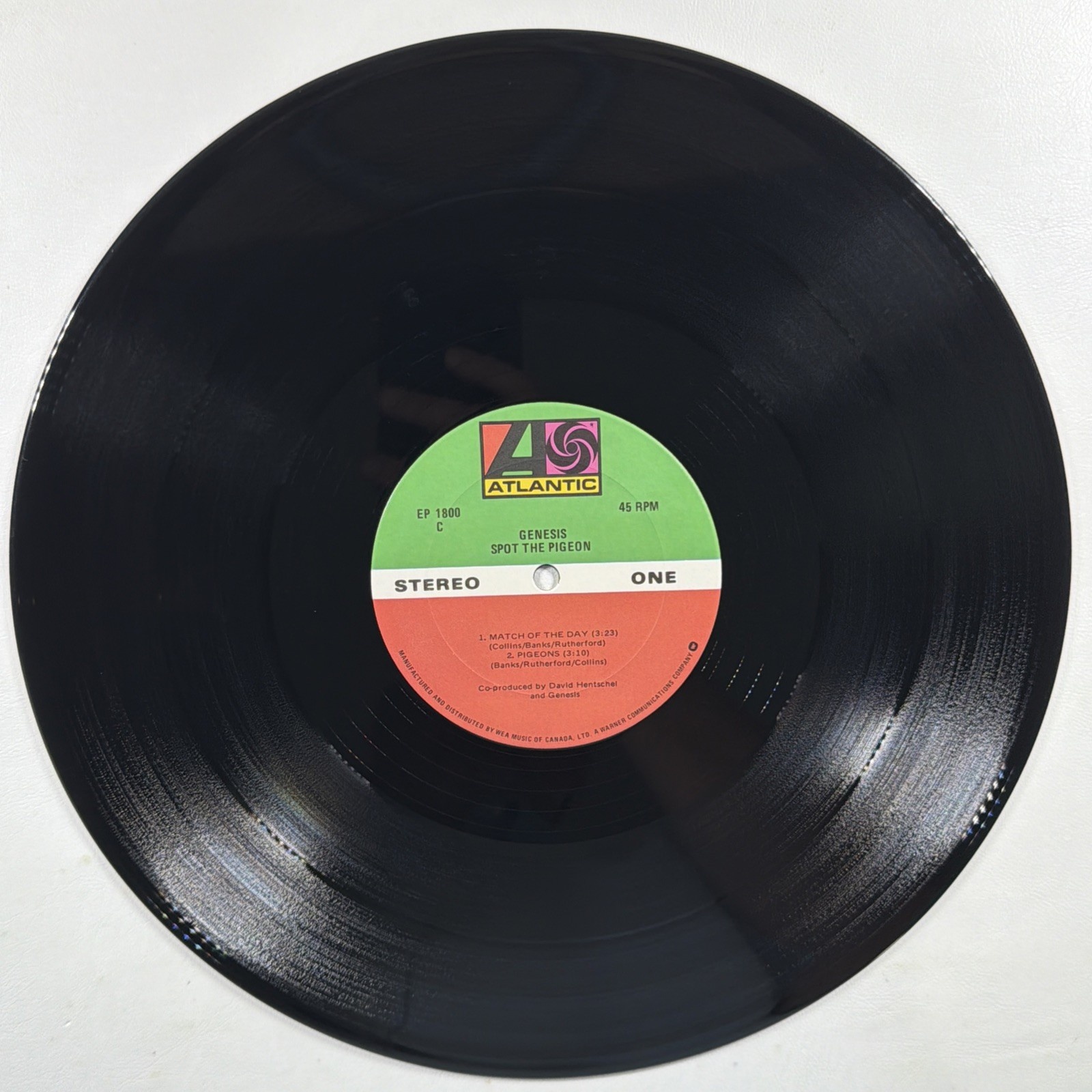 GENESIS - Spot The Pigeon EP Atlantic EP1800 EX 1978 Canada 45RPM - Image 5
