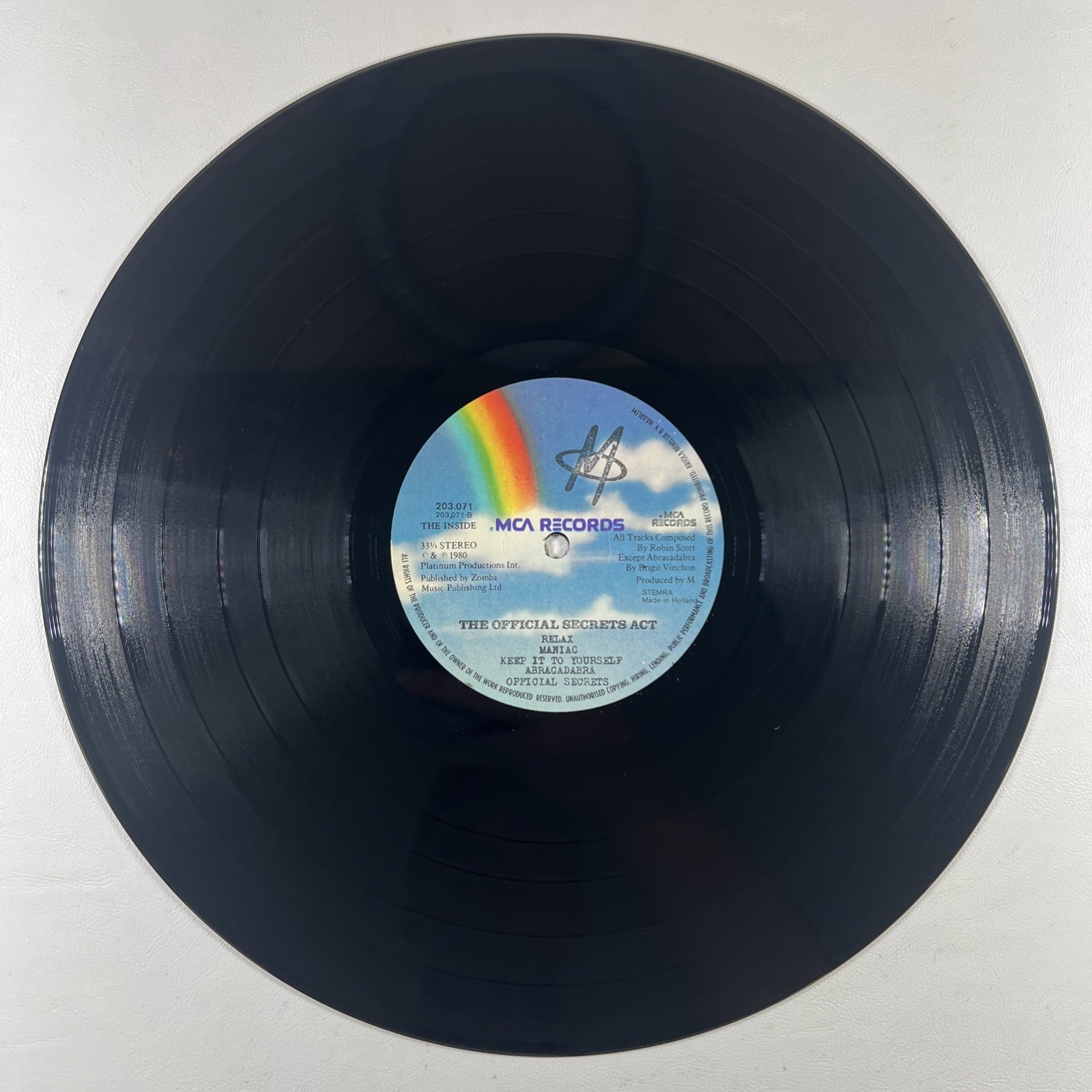 M - The Official Secrets Act LP MCA Records NM 1980 UK Synth-Pop - Image 5