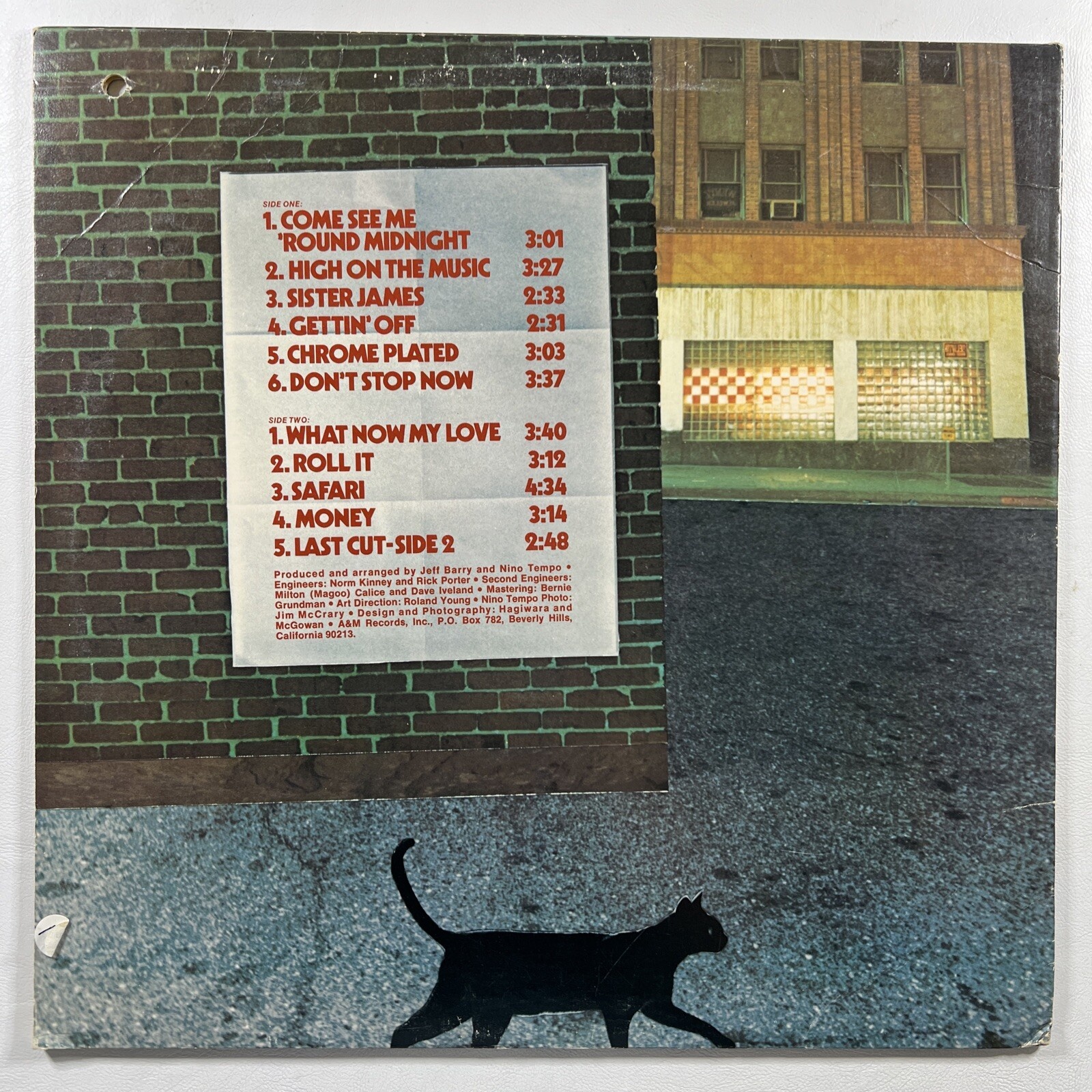 Nino Tempo & 5th Ave Sax - Come See Me ‘Round Midnight LP A&M EX White Promo - Image 2