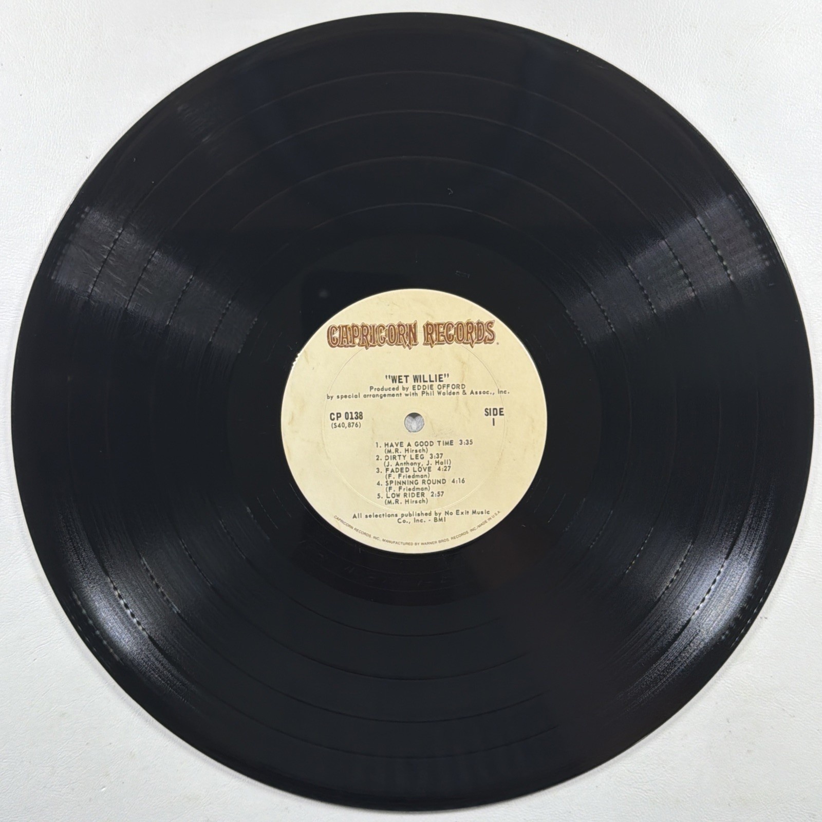Wet Willie Self-Titled LP Capricorn CP 0138 EX 1974 Gatefold Southern Blues Rock - Image 6