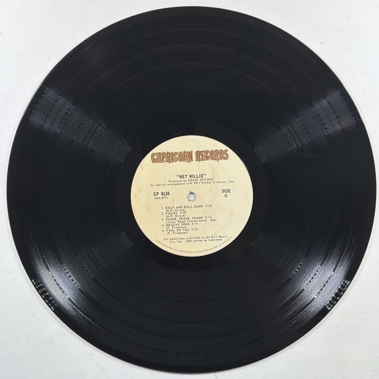 Wet Willie Self-Titled LP Capricorn CP 0138 EX 1974 Gatefold Southern Blues Rock - Image 7