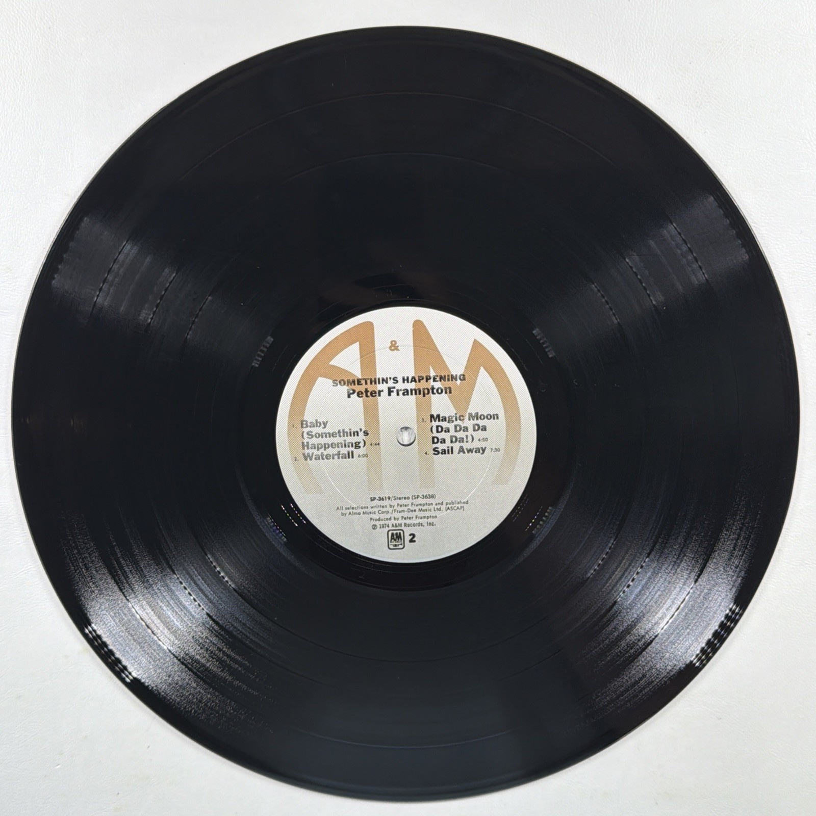 Peter Frampton -Somethin's Happening LP A&M Record SP-3619 EX 1974 Doobie Wah - Image 4