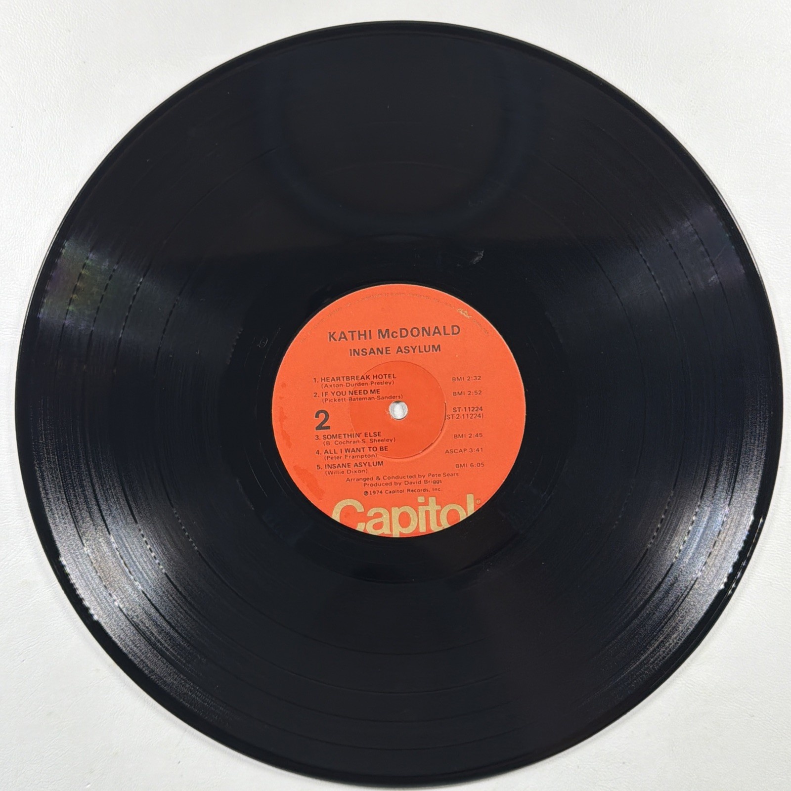 Kathi McDonald - Insane Asylum LP Capitol Records ST-11224 NM 1974 Nils Lofgren - Image 4