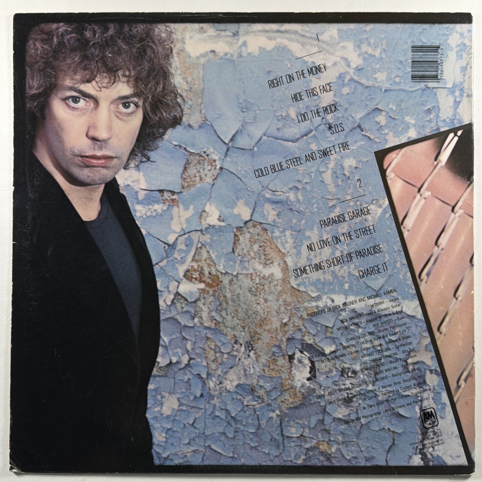 Tim Curry - Fearless LP A&M Records SP-4773 EX 1979 Rock Pop - Image 2