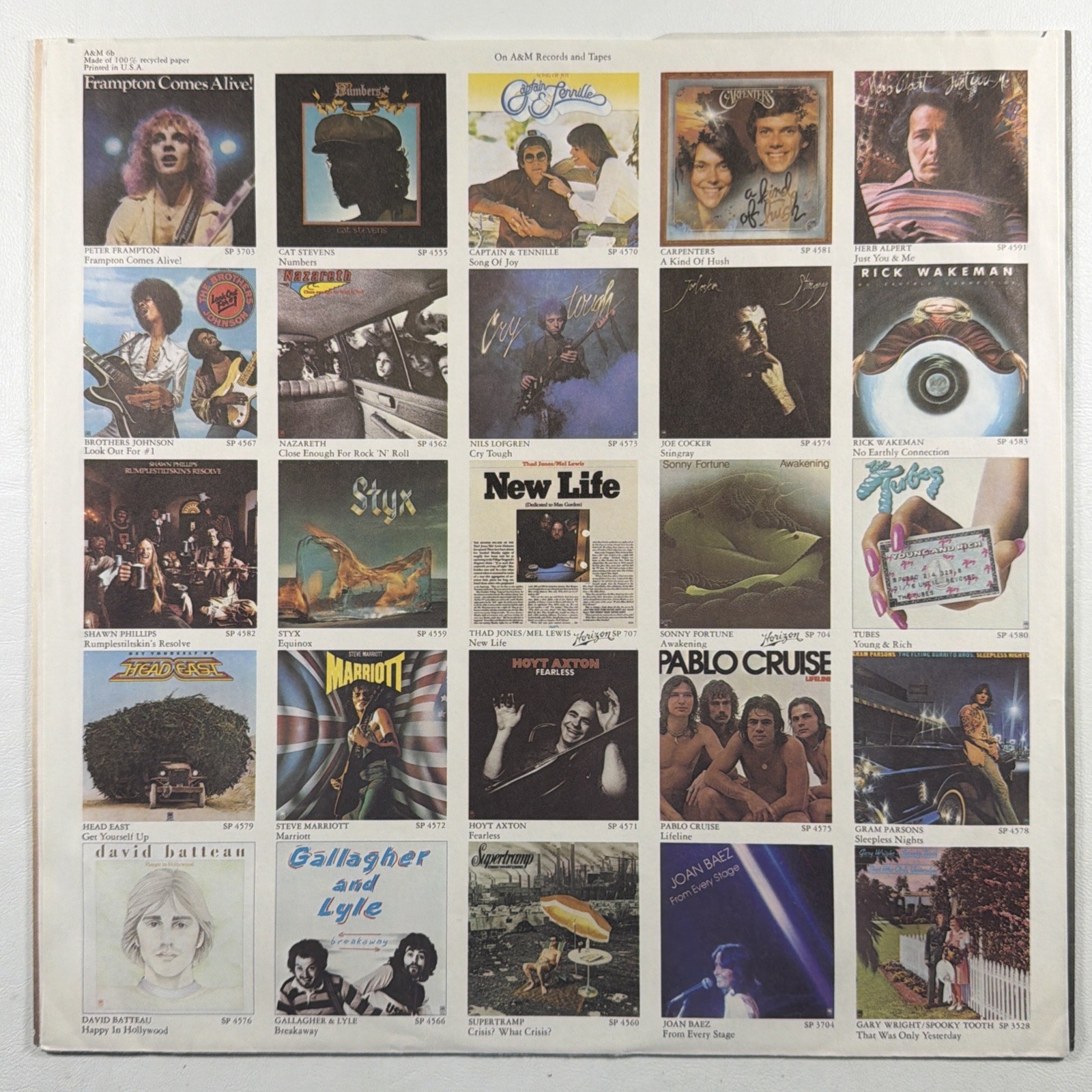 Tim Curry - Fearless LP A&M Records SP-4773 EX 1979 Rock Pop - Image 3