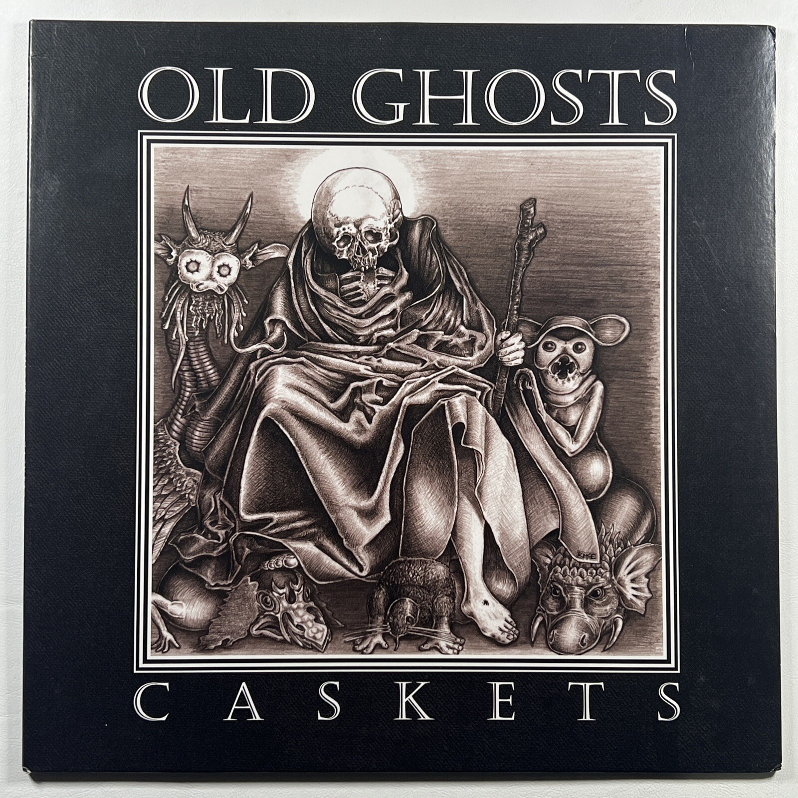 Old Ghosts -Caskets LP Assault Records ASR032 NM 180g Insert Lyric Sheet 2012