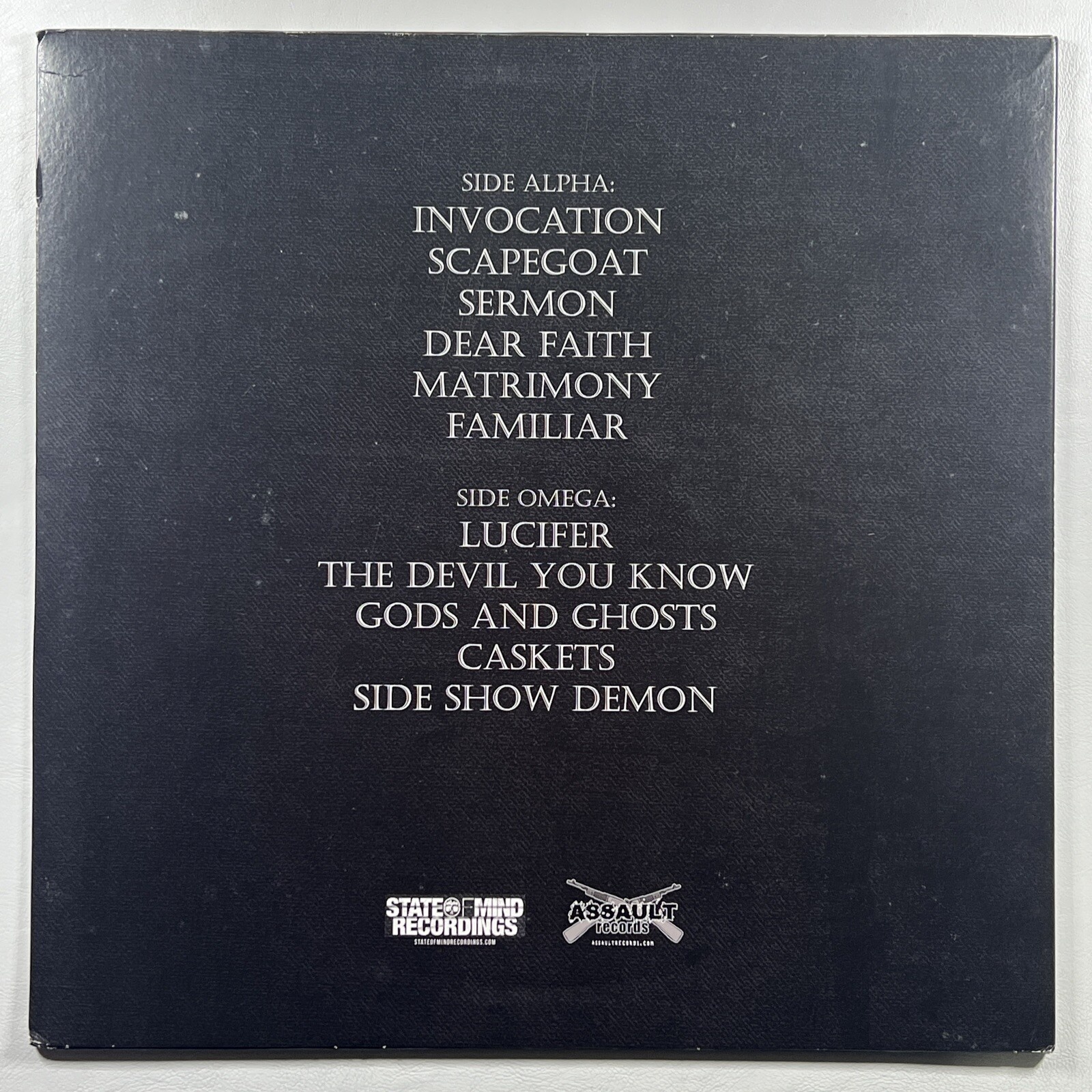 Old Ghosts -Caskets LP Assault Records ASR032 NM 180g Insert Lyric Sheet 2012 - Image 2
