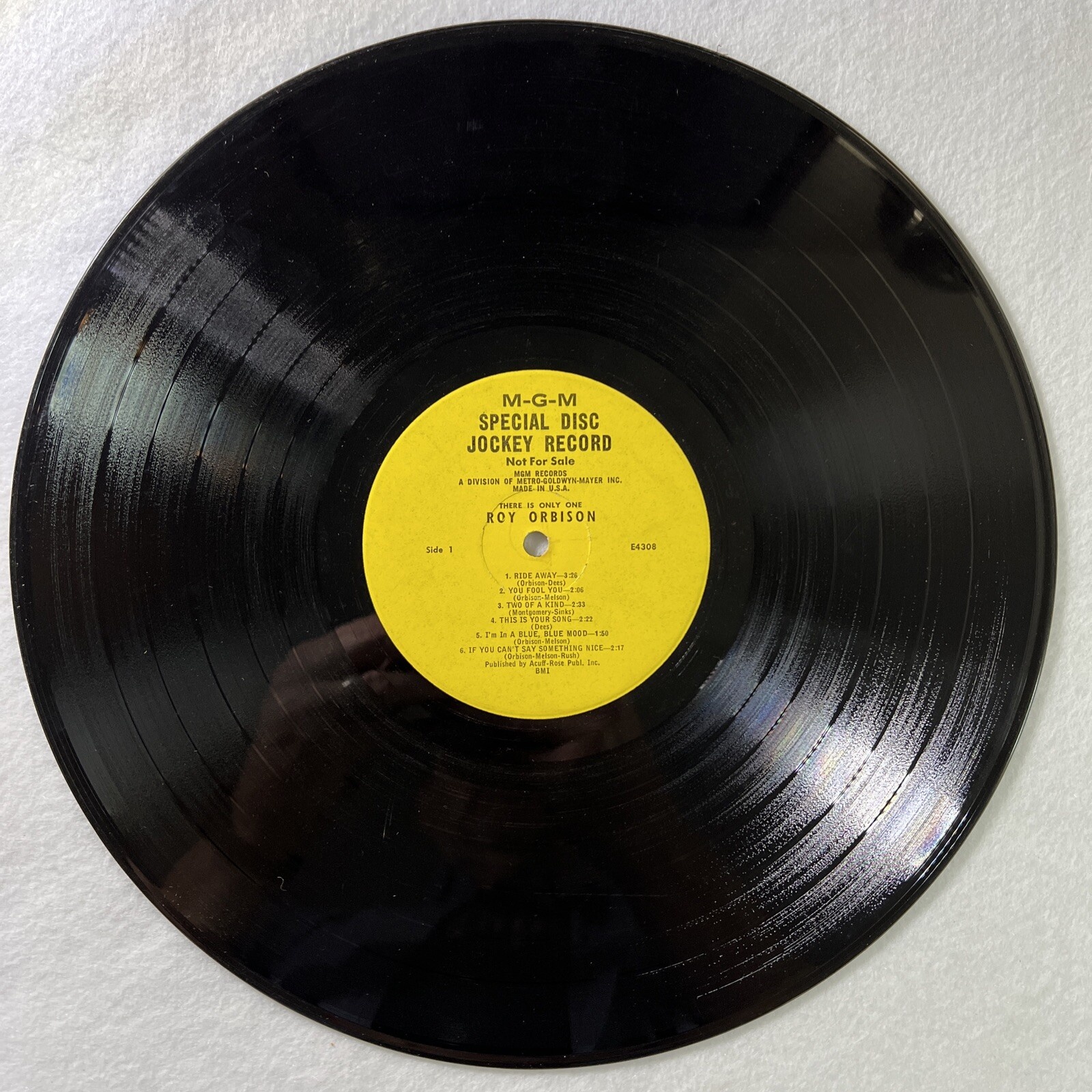 Roy Orbison - There Is Only One PROMO LP MGM E4308 VG Mono - Image 5