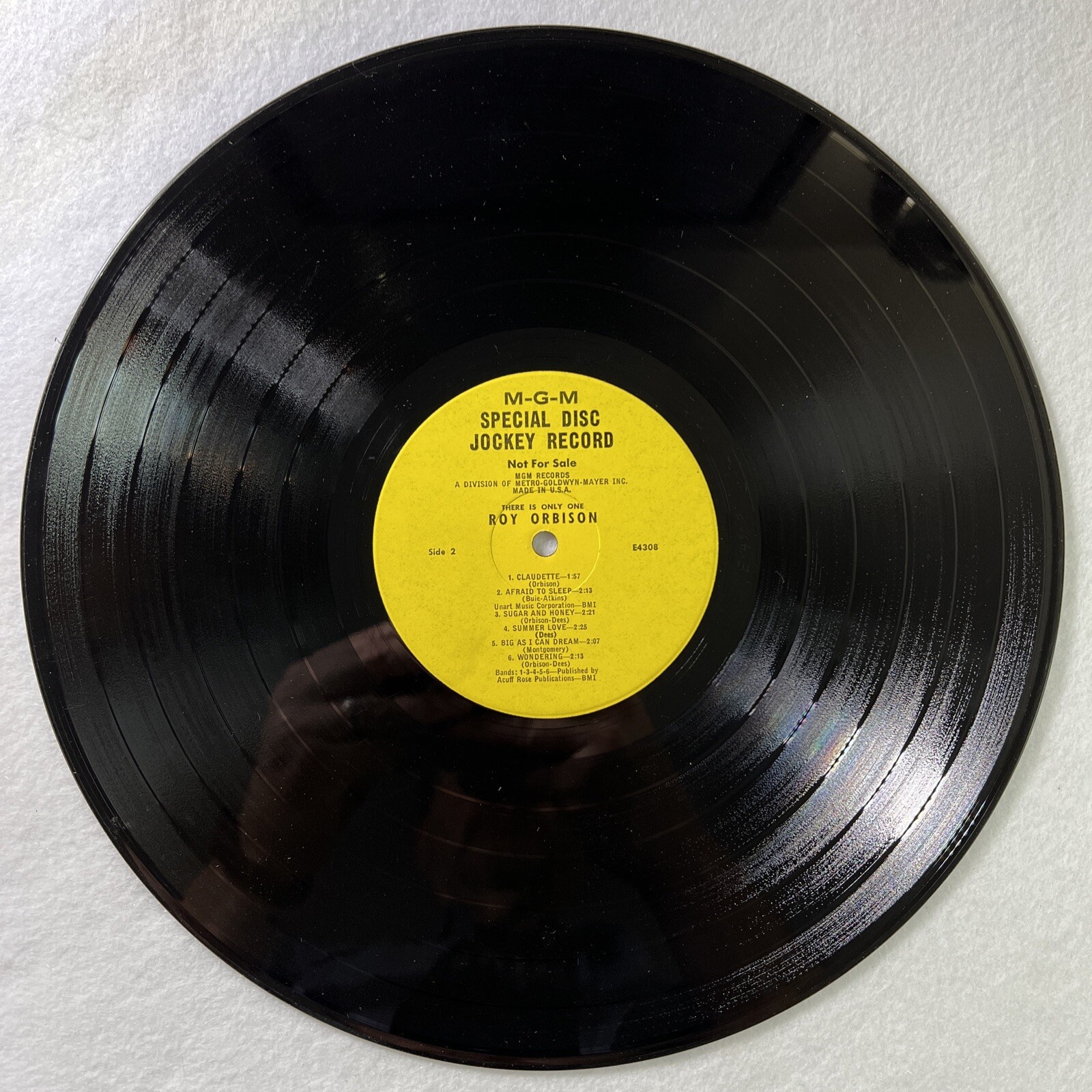 Roy Orbison - There Is Only One PROMO LP MGM E4308 VG Mono - Image 6