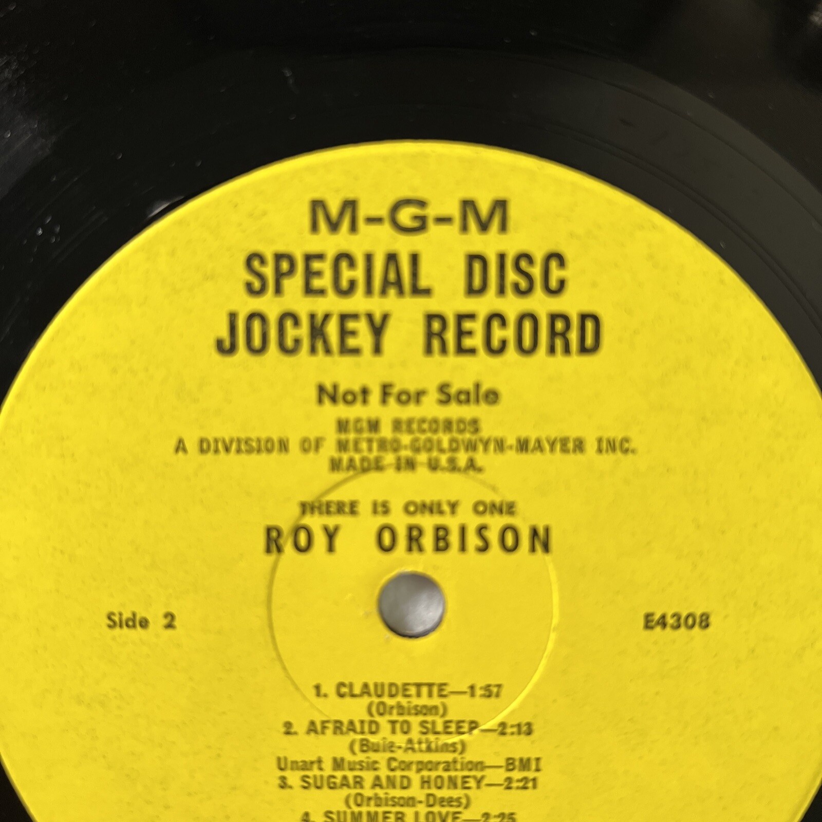 Roy Orbison - There Is Only One PROMO LP MGM E4308 VG Mono - Image 7