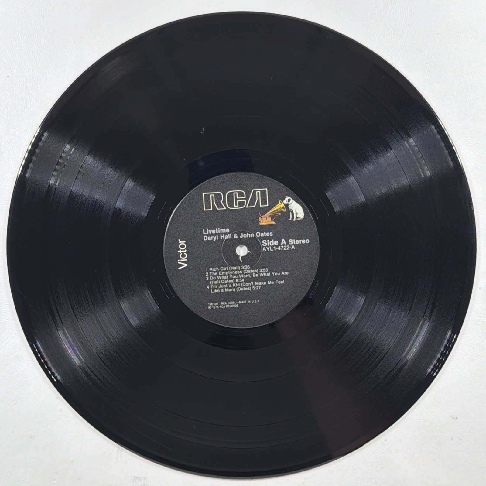 Daryl Hall & John Oates - Livetime LP RCA Victor AYL1-4722 VG+ 1978 Rich Girls - Image 4