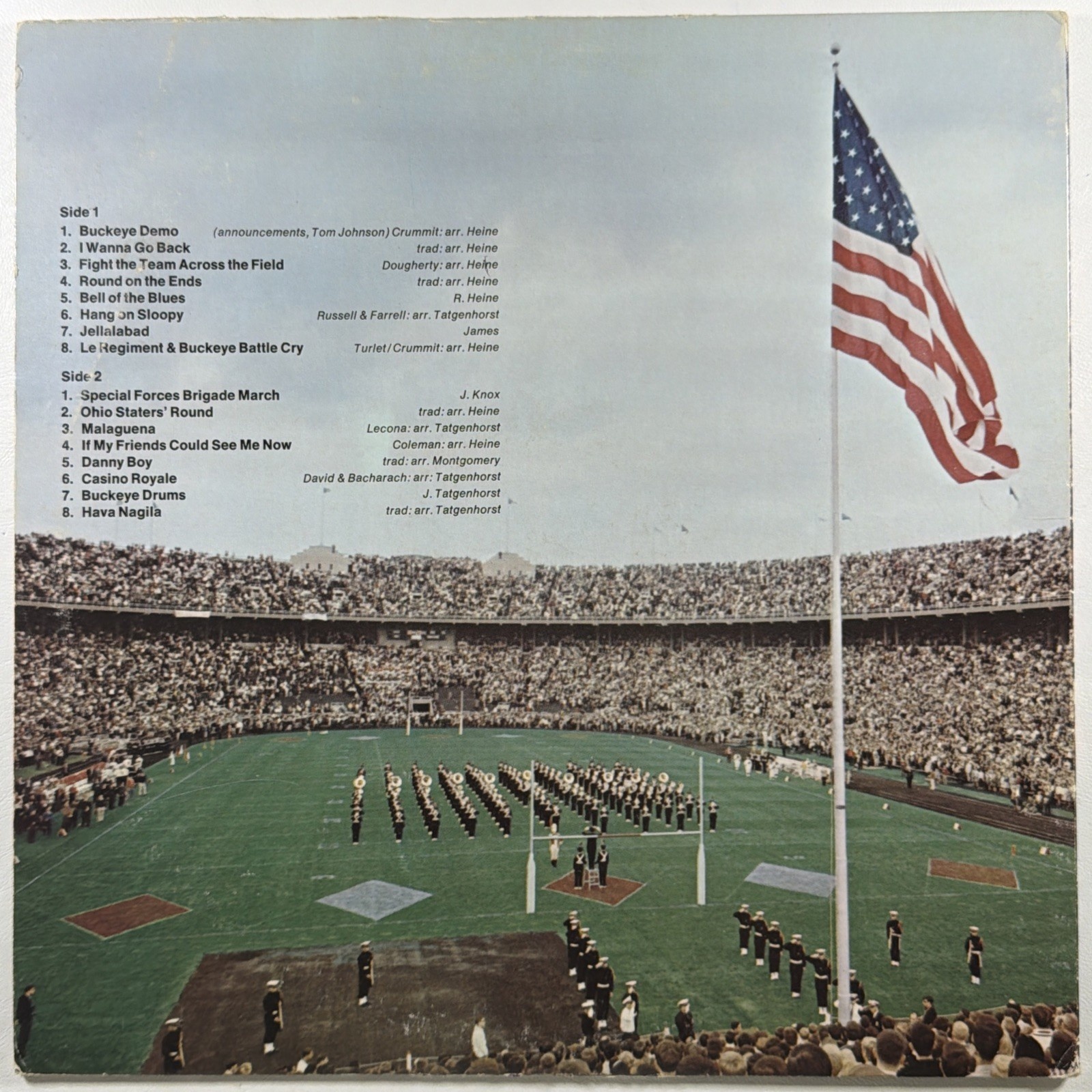 Buckeye Battle Cry - Ohio State University Marching Band LP LPS-1264 VG 1968 - Image 2