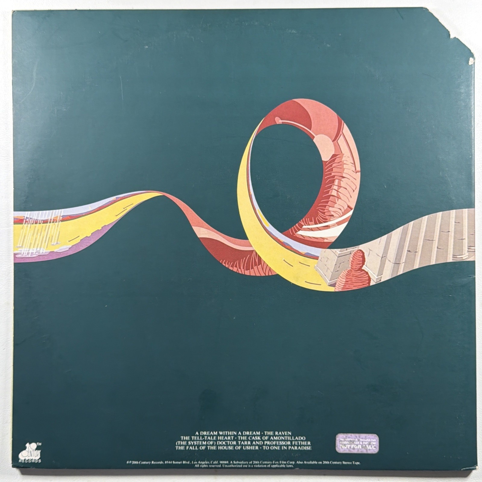 Alan Parsons Project - Tales Of Mystery…Edgar Allan Poe LP 20th Cent. EX Promo - Image 2