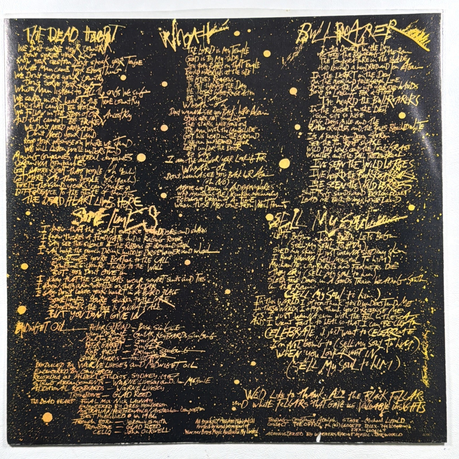 Midnight Oil - Diesel & Dust LP Columbia AL-40967 NM 1987 Gate Beds Are Burning - Image 5
