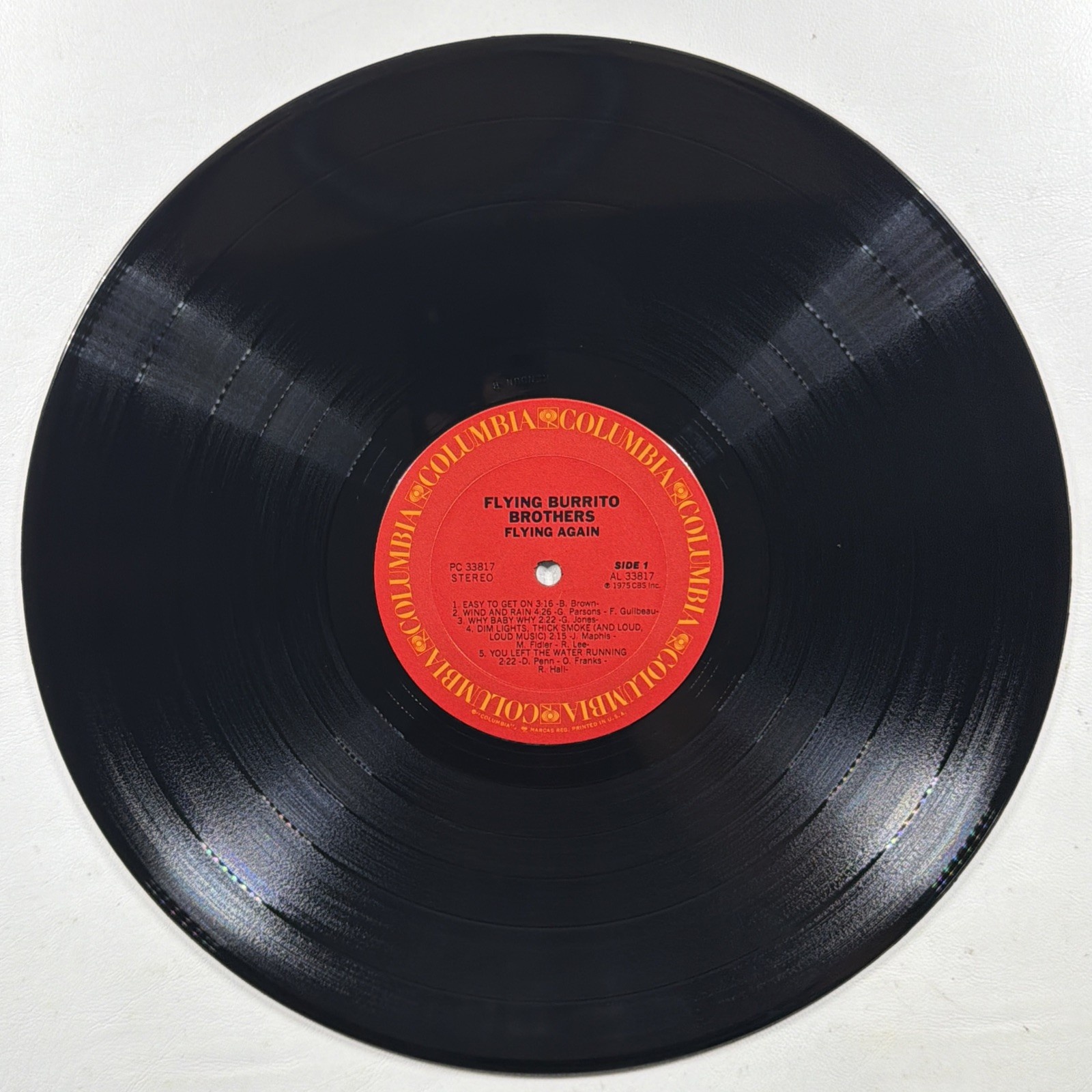 Flying Burrito Bros - Flying Again LP Columbia PC 33817 NM 1975 Promo - Image 6