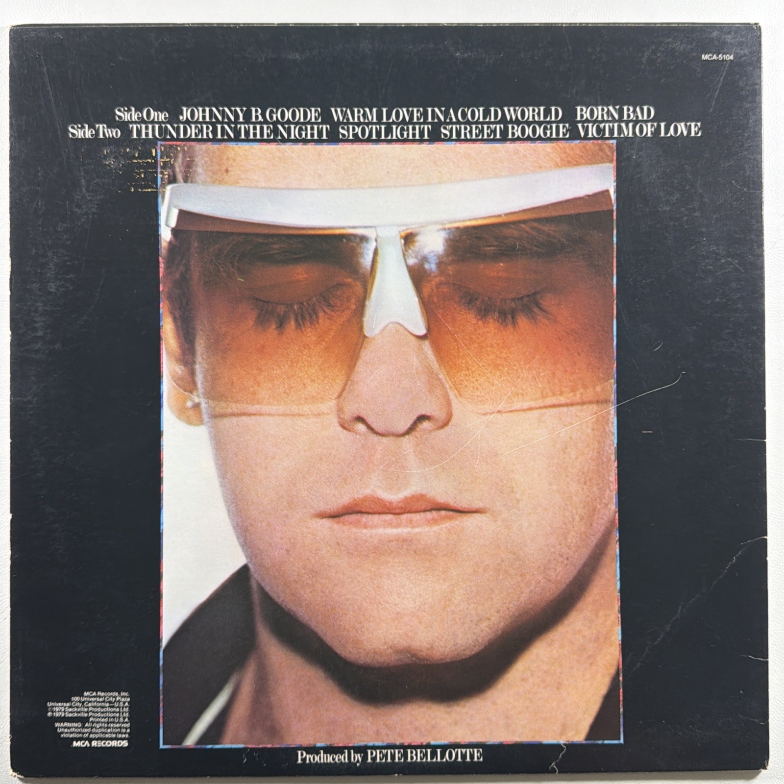 Elton John - Victim Of Love LP MCA-5104 EX 1979 Promo Born Bad - Image 3