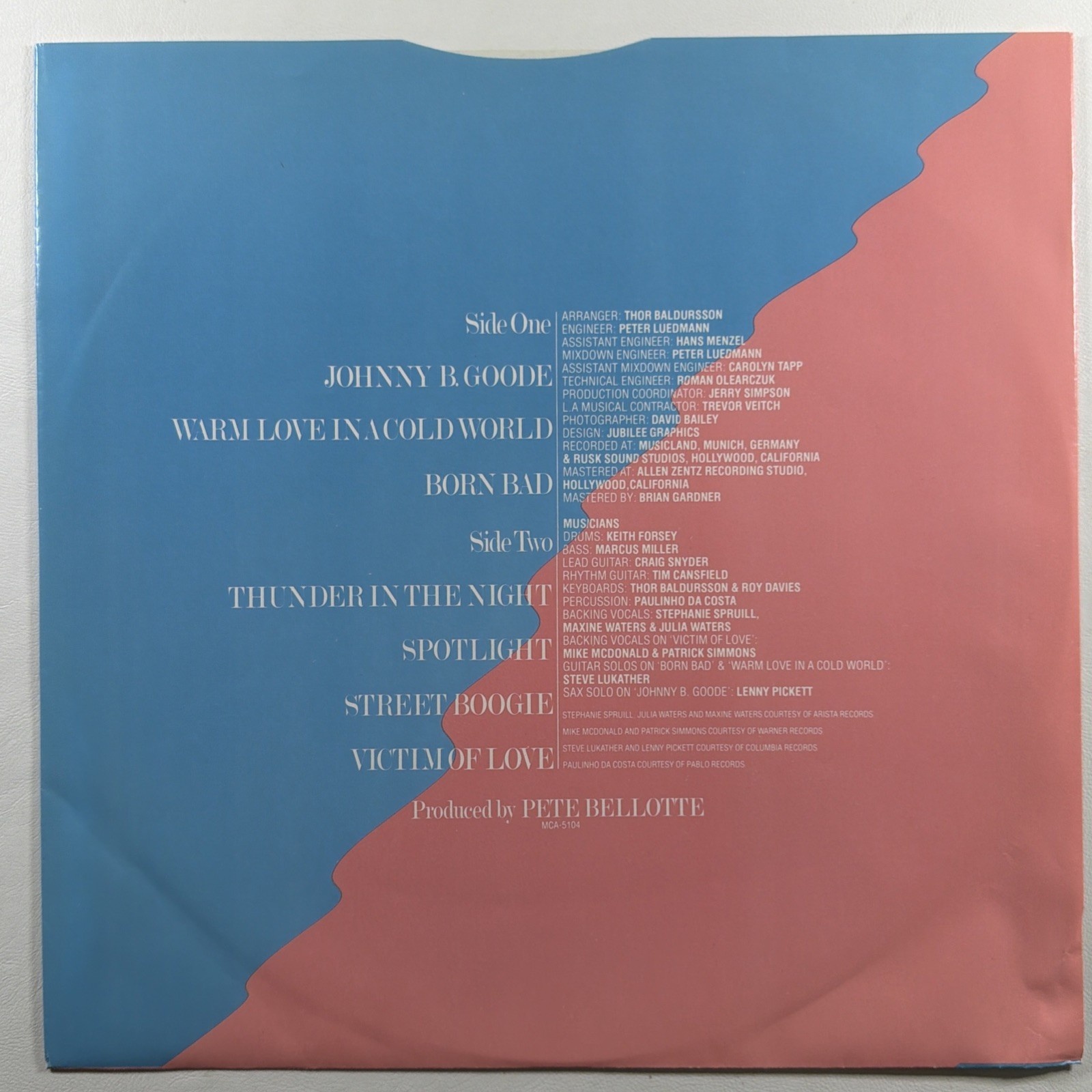 Elton John - Victim Of Love LP MCA-5104 EX 1979 Promo Born Bad - Image 4