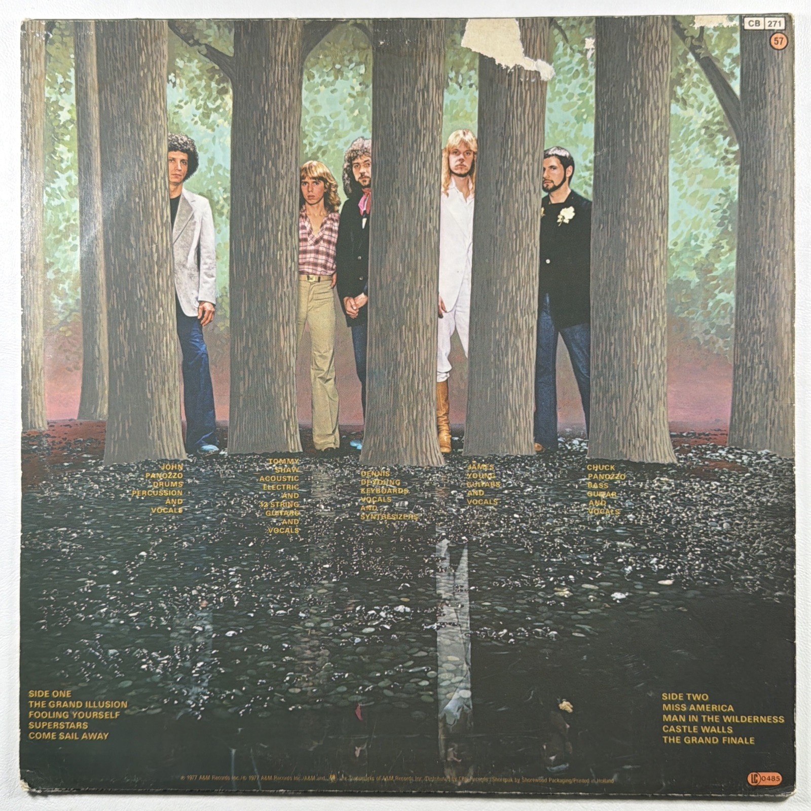 STYX - The Grand Illusion LP A&M AMLH 64637 EX 1977 Holland Come Sail Away - Image 2