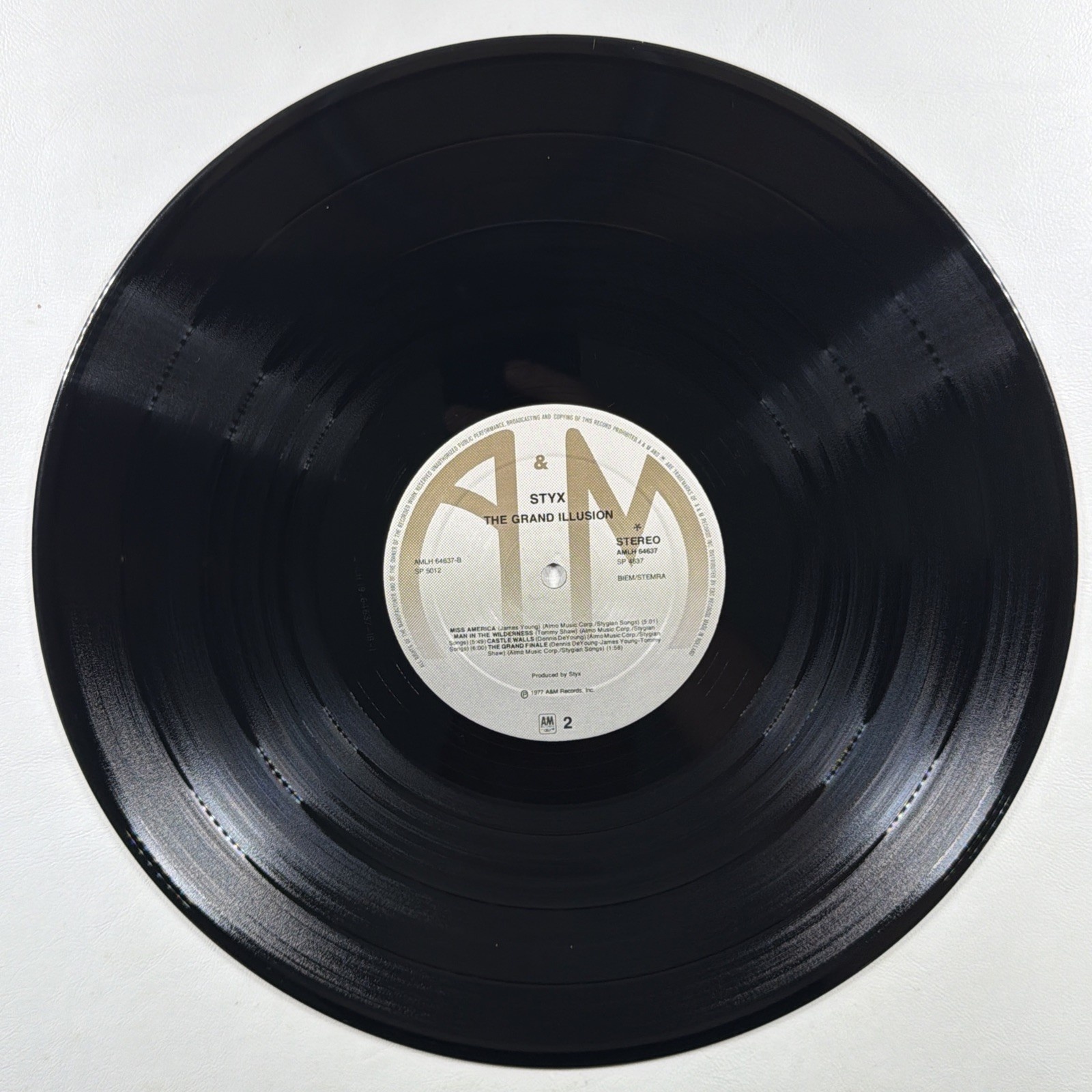 STYX - The Grand Illusion LP A&M AMLH 64637 EX 1977 Holland Come Sail Away - Image 5