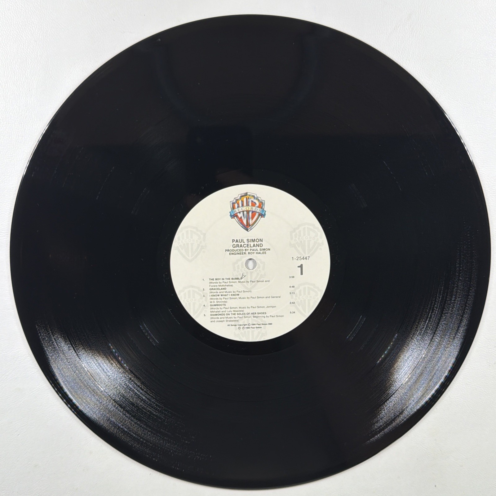 Paul Simon - Graceland LP Warner Bros 25447-1 EX 1986 You Can Call Me Al - Image 4