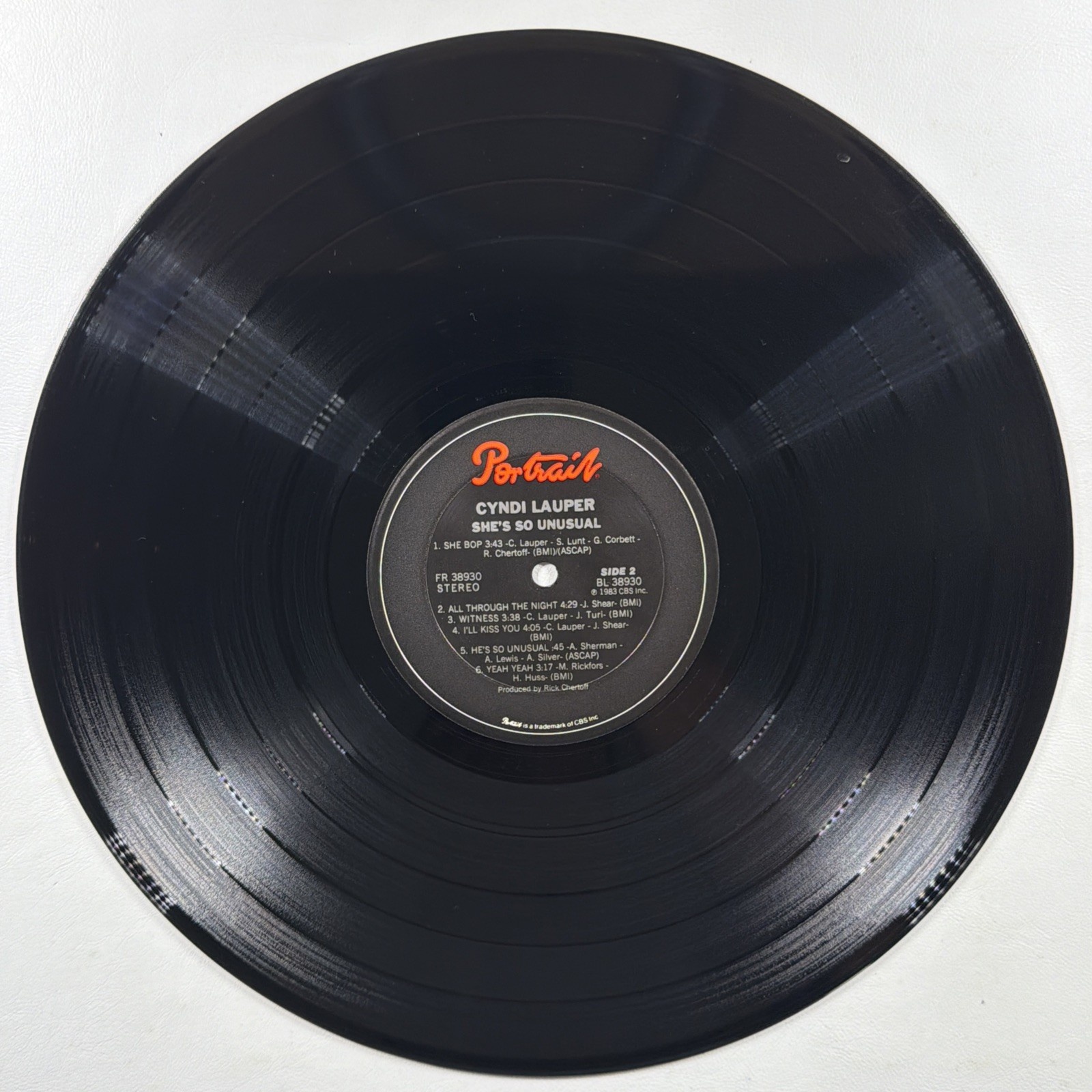 Cyndi Lauper - She's So Unusual LP Portrait FR-38930 VG+ 1983 Girls Just Want To - Image 4