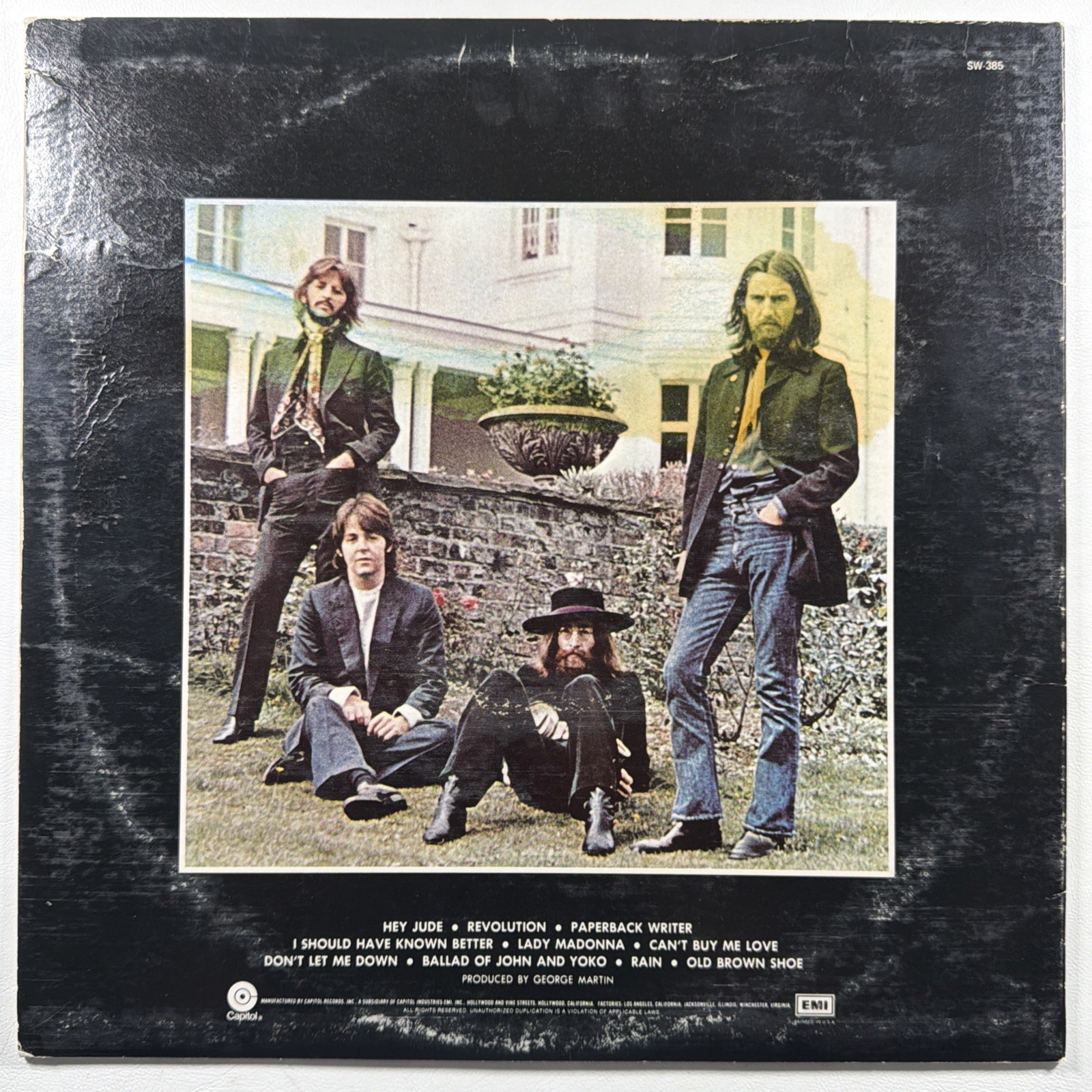 The Beatles - Hey Jude LP Capitol SW-385 EX 1976 Revolution Paperback Writer - Image 2