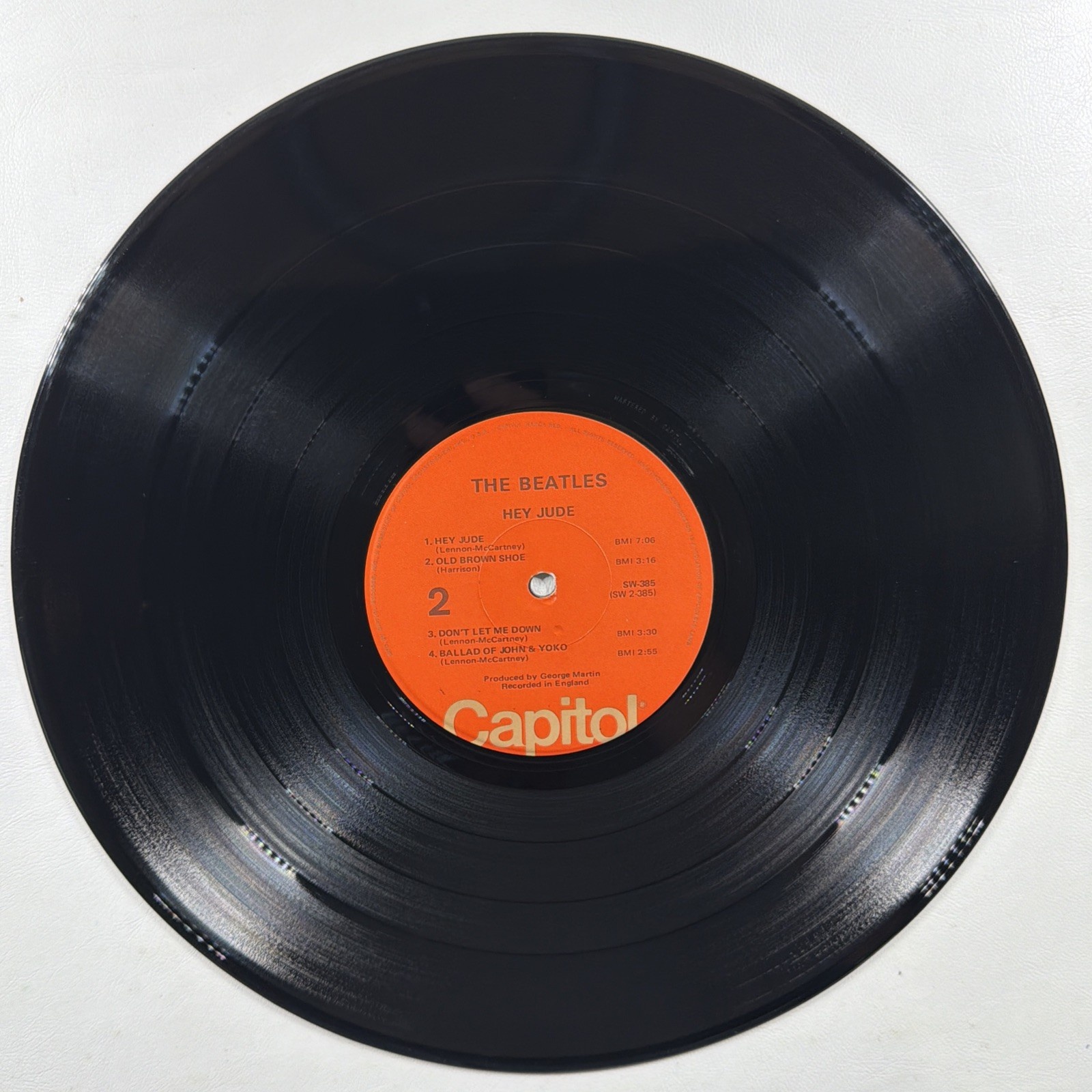 The Beatles - Hey Jude LP Capitol SW-385 EX 1976 Revolution Paperback Writer - Image 5