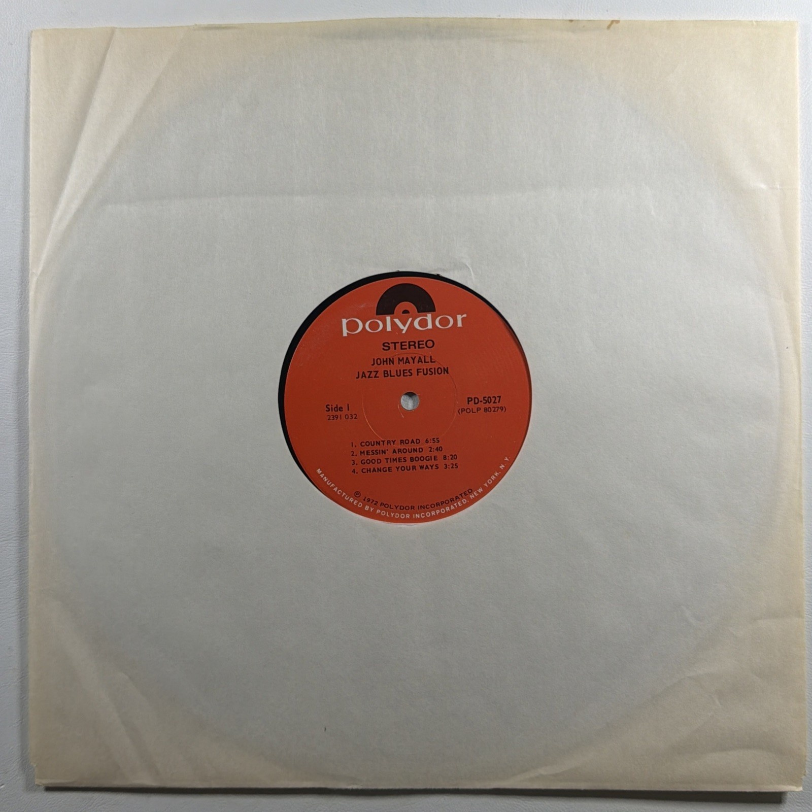 John Mayall - Jazz Blues Fusion Live In Boston & NYC LP Polydor PD-5027 VG+ 1972 - Image 3