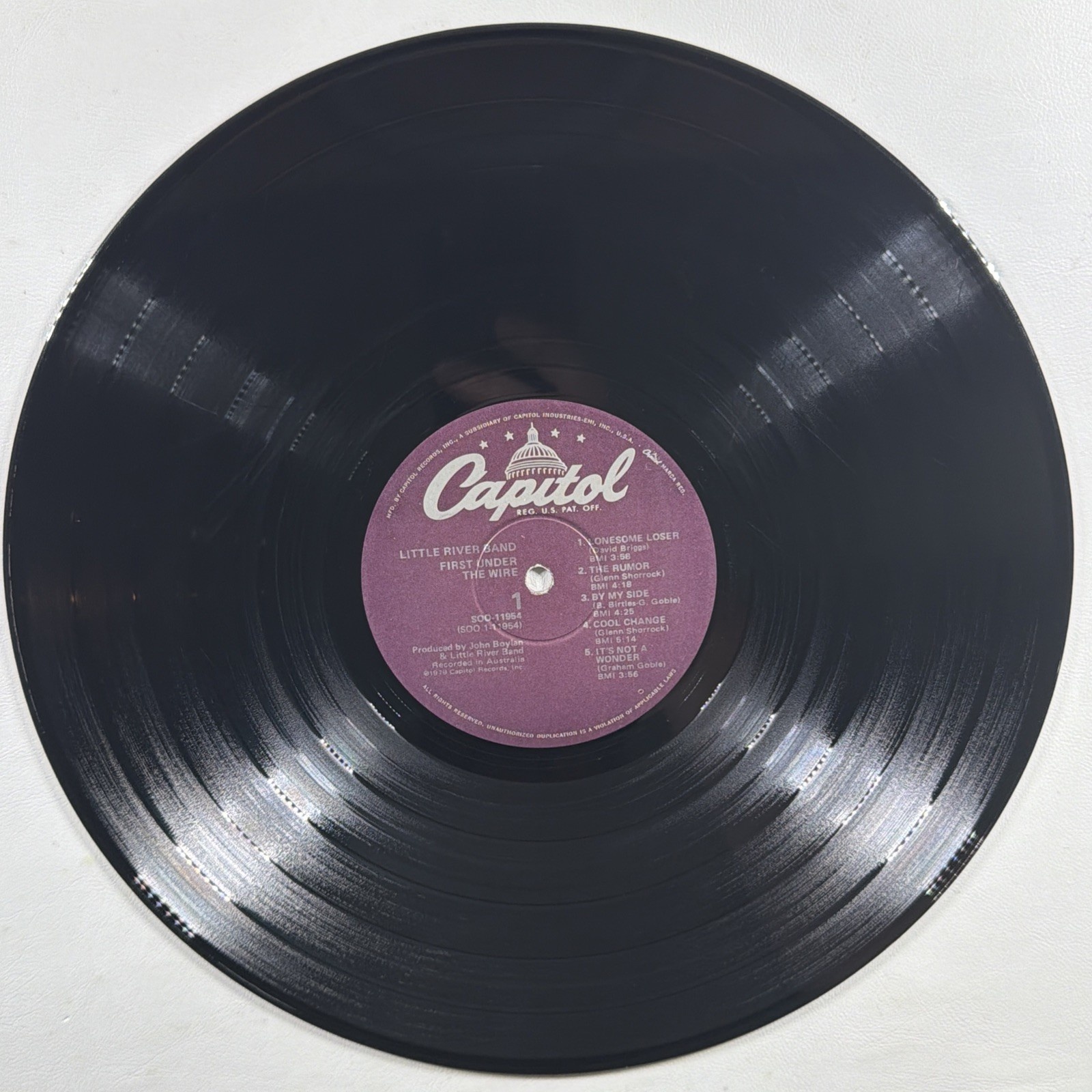 Little River Band - First Under The Wire LP Capitol SOO-11954 VG+ 1979 - Image 5