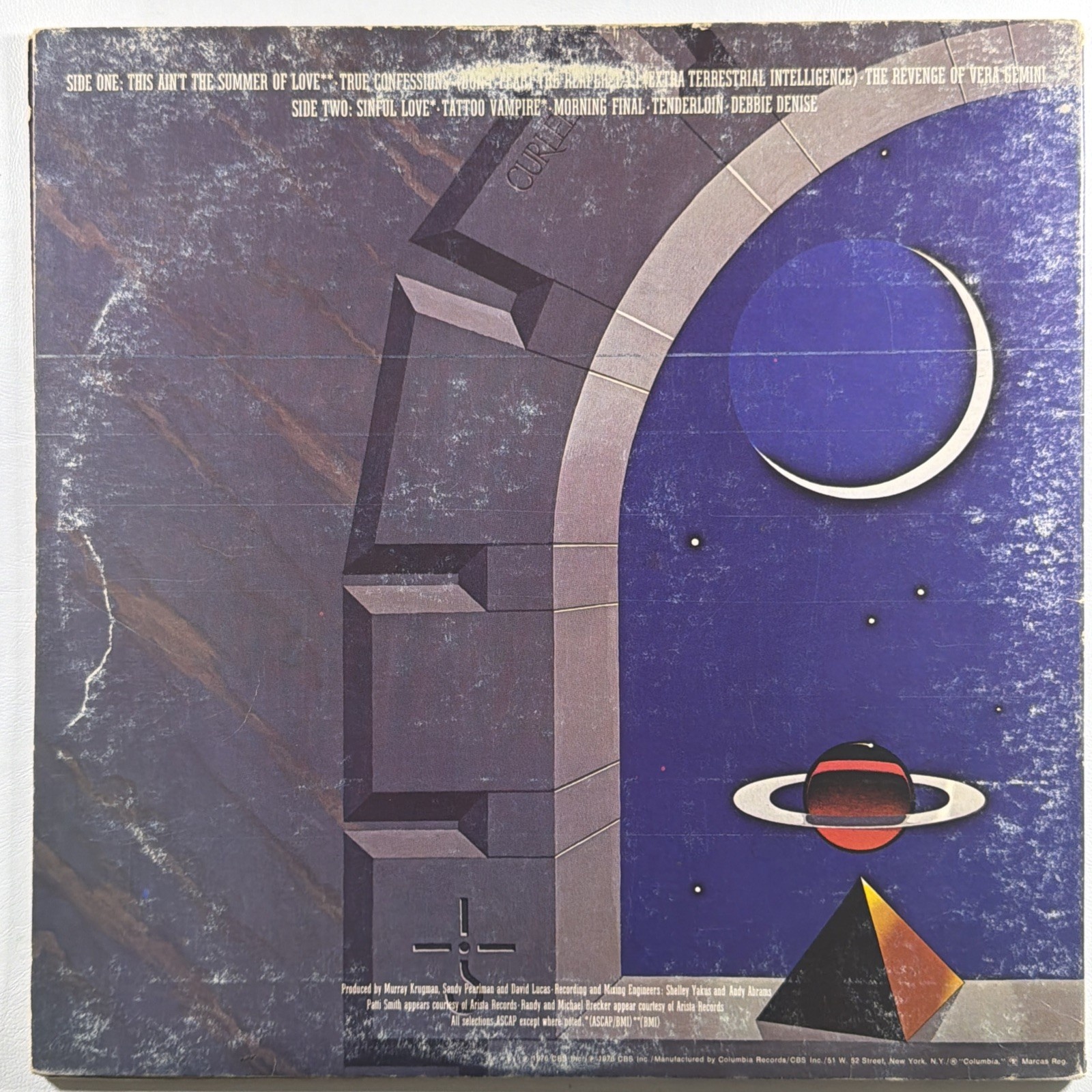 Blue Oyster Cult Agents Of Fortune LP Columbia PC 34164 Gatefold 1976 VG+ Rock - Image 2