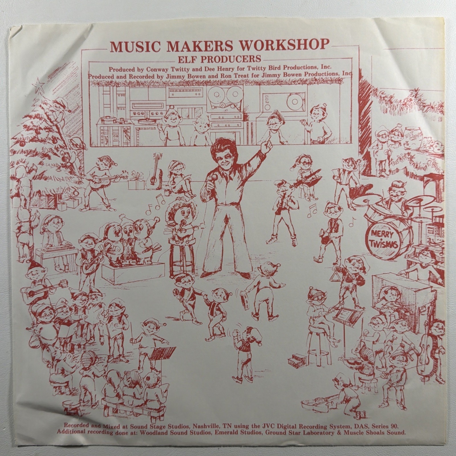 Conway Twitty - Merry Twismas From Conway Twitty… LP Warner 23971-1 EX 1983 Gate - Image 5