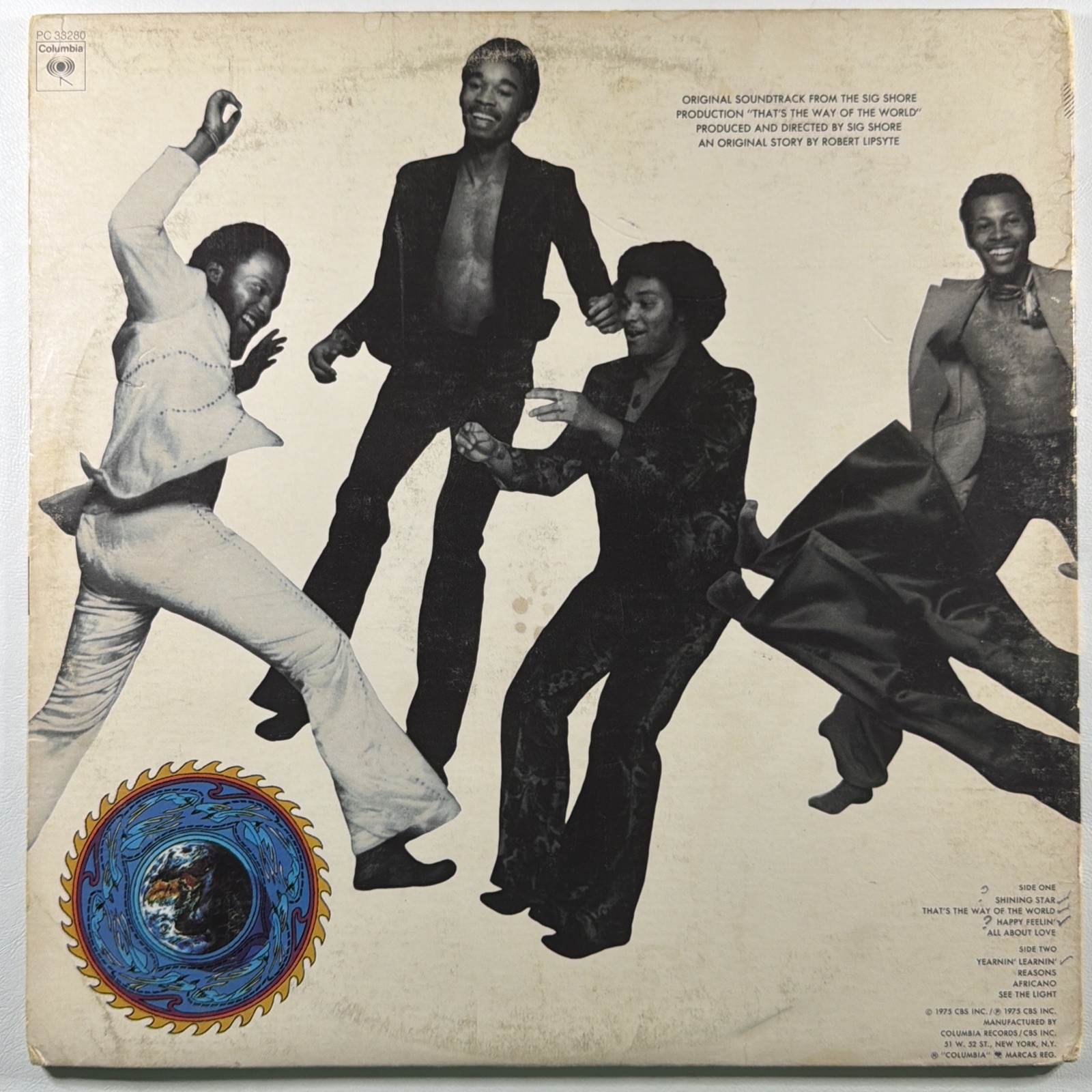 Earth, Wind & Fire - That's The Way Of The World LP Columbia PC-33280 VG+ 1975 - Image 3
