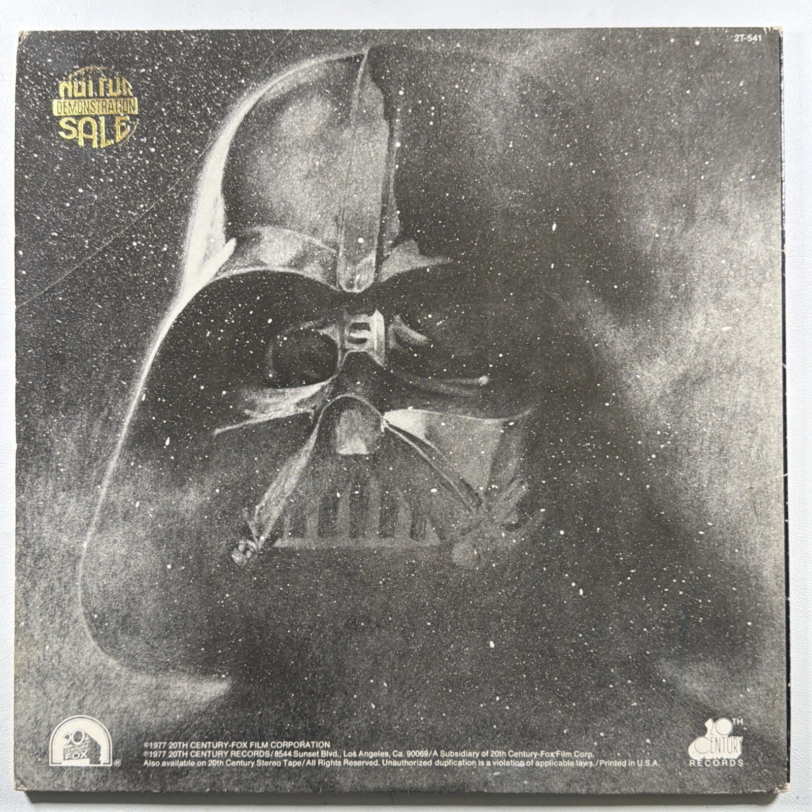 John Williams Star Wars Soundtrack LP 20th Century 2T-541 EX Rare PROMO 1977 - Image 2