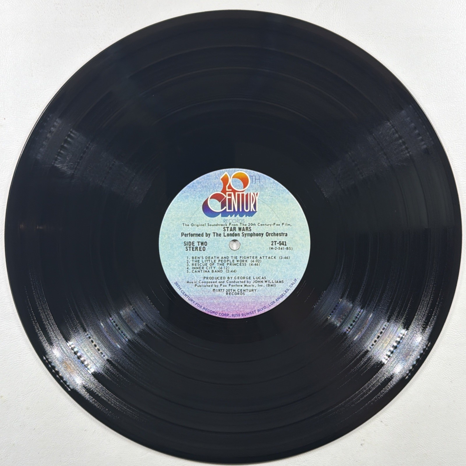 John Williams Star Wars Soundtrack LP 20th Century 2T-541 EX Rare PROMO 1977 - Image 6