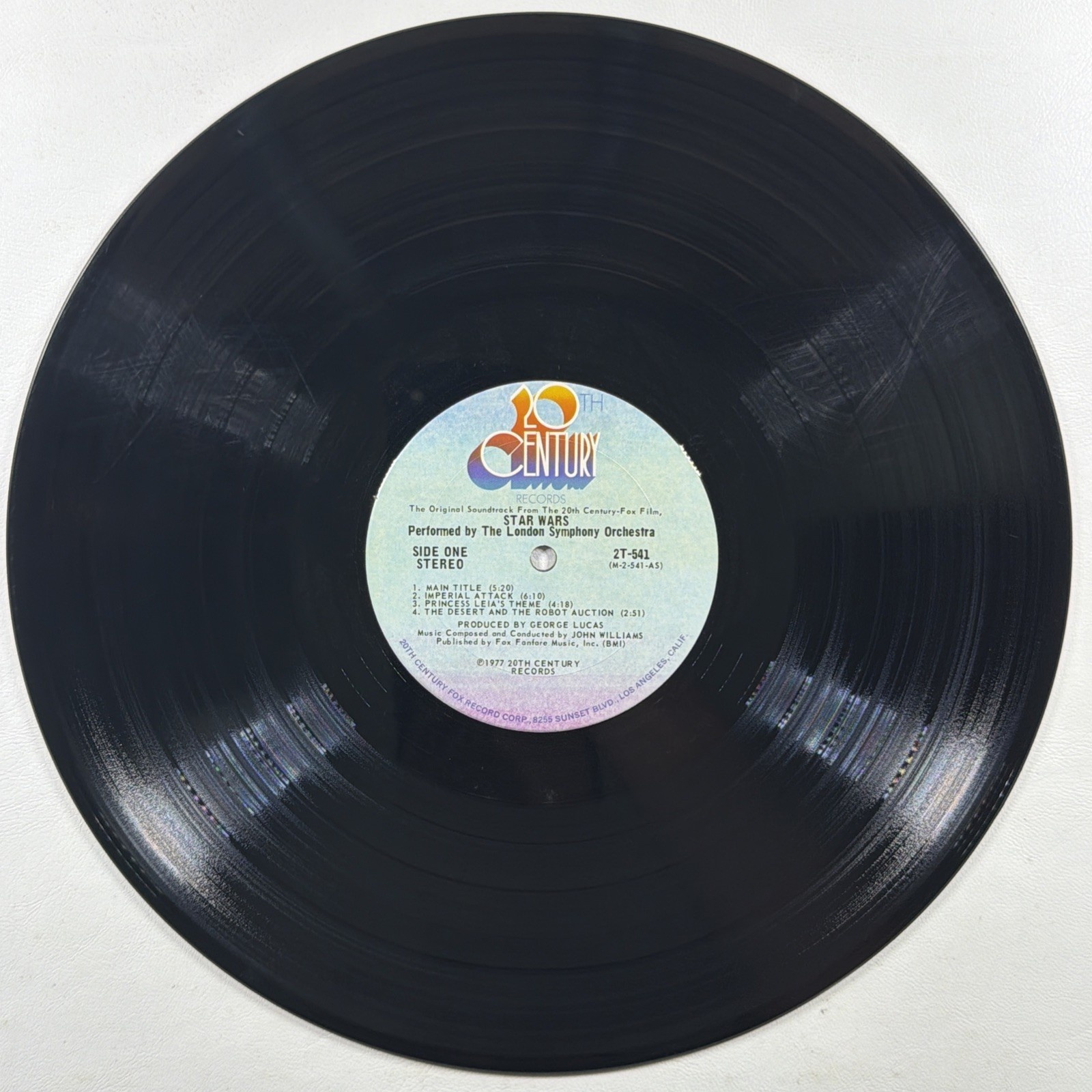 John Williams Star Wars Soundtrack LP 20th Century 2T-541 EX Rare PROMO 1977 - Image 8