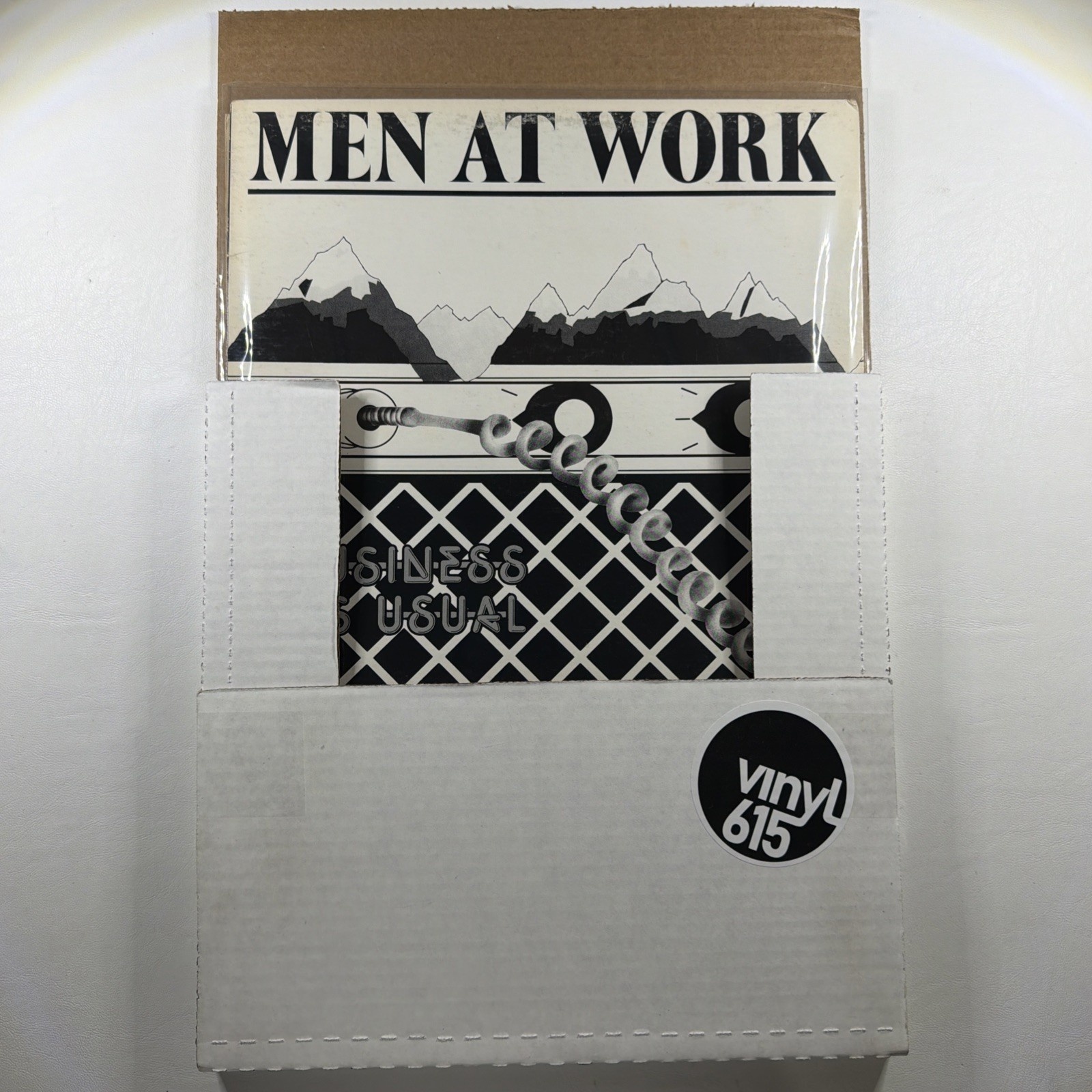 Men At Work Business as Usual LP PCC 90667 Columbia VG+ 1981 Canada White Cover - Image 6