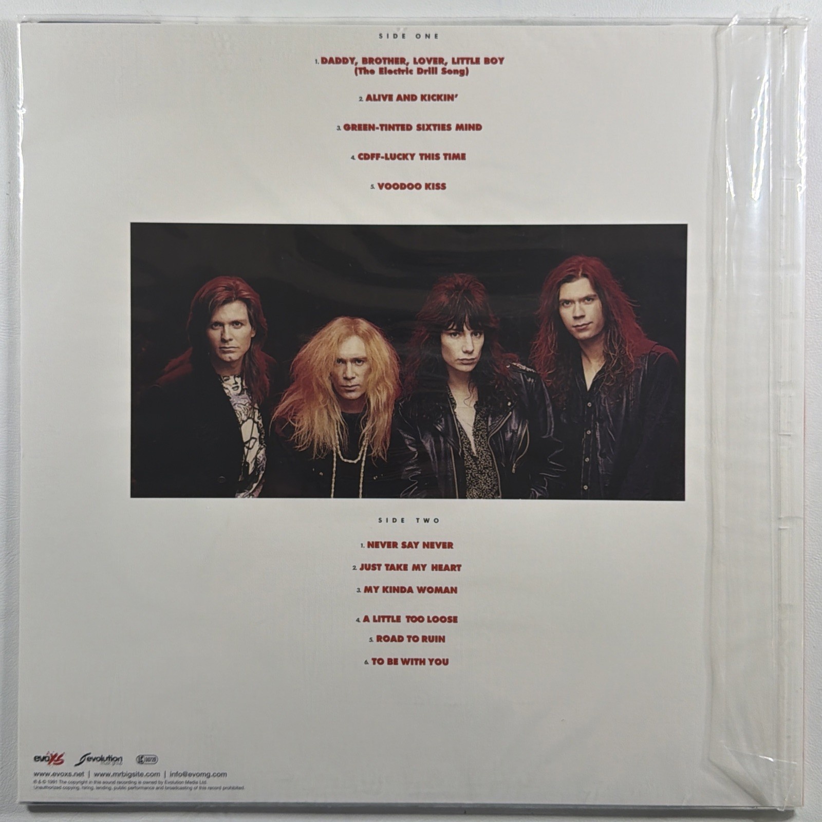 Mr. Big - Lean Into It LP Ltd Ed 30th Anniv Ed 2022 Sealed Reissue 180g Insert - Image 2