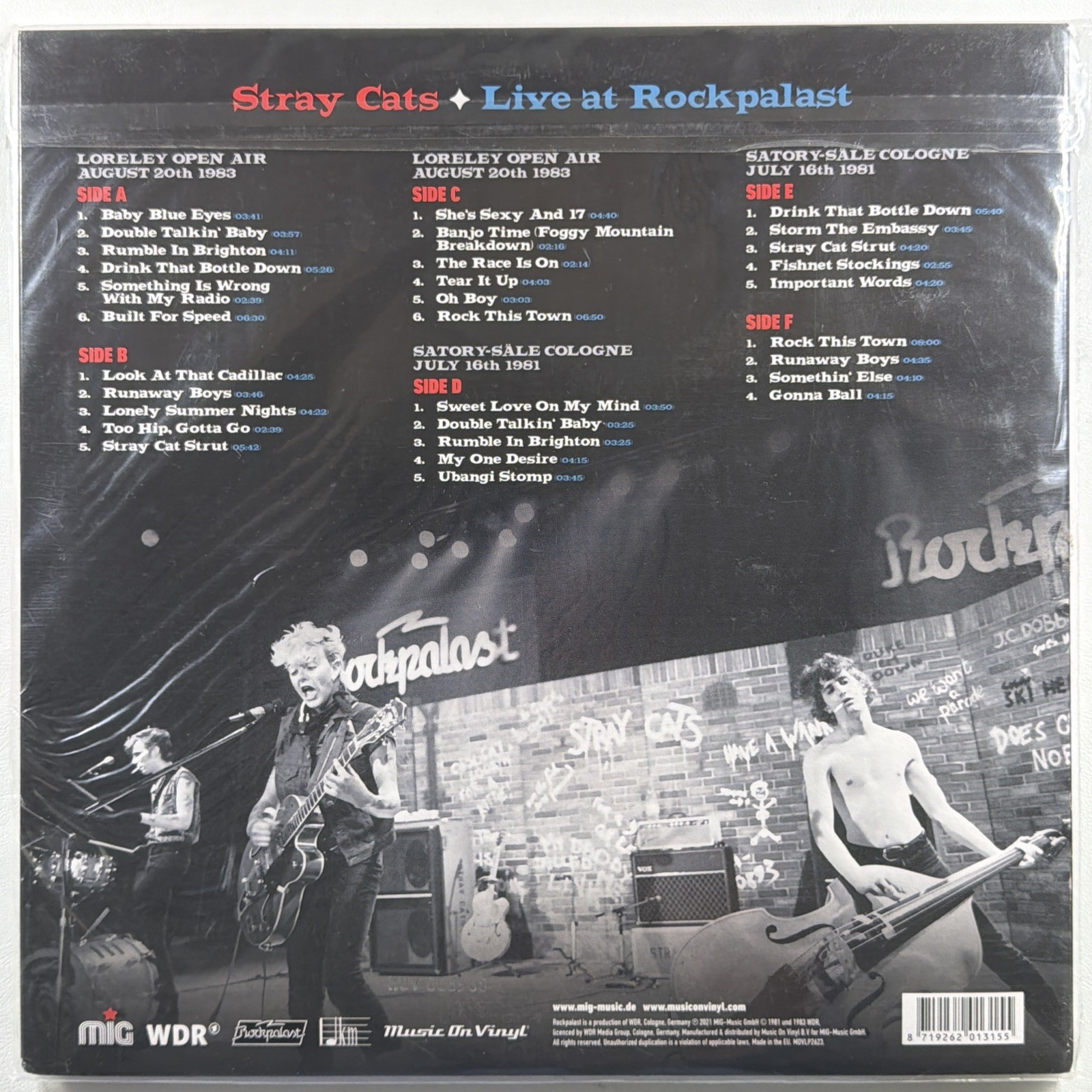 Stray Cats - Live At Rockpalast 3LP RSD Ltd Ed 3968/4k Sealed Silver 180g Insert - Image 3