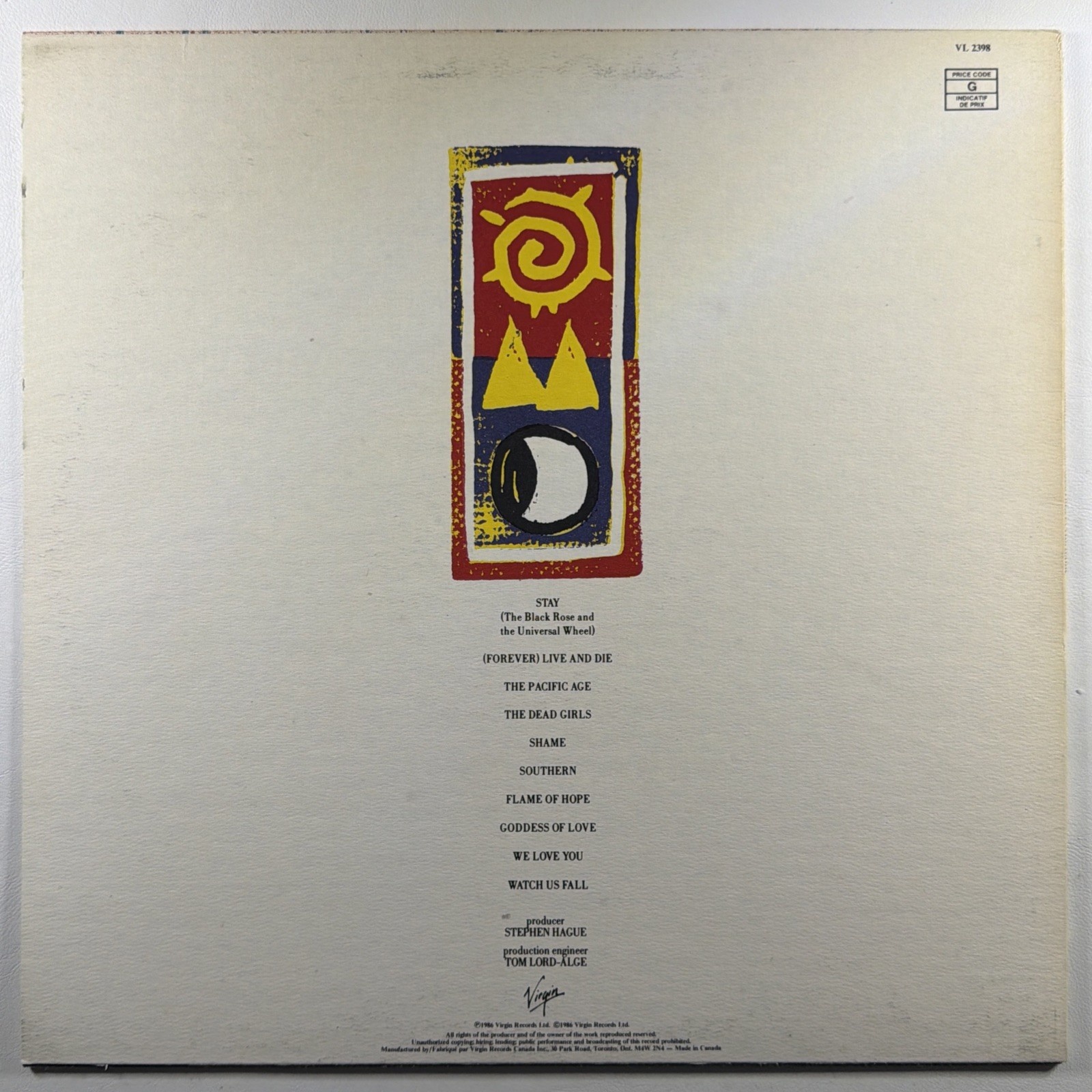 Orchestral Manoeuvres In The Dark - The Pacific Age LP Virgin VL 2398 EX Canada - Image 2