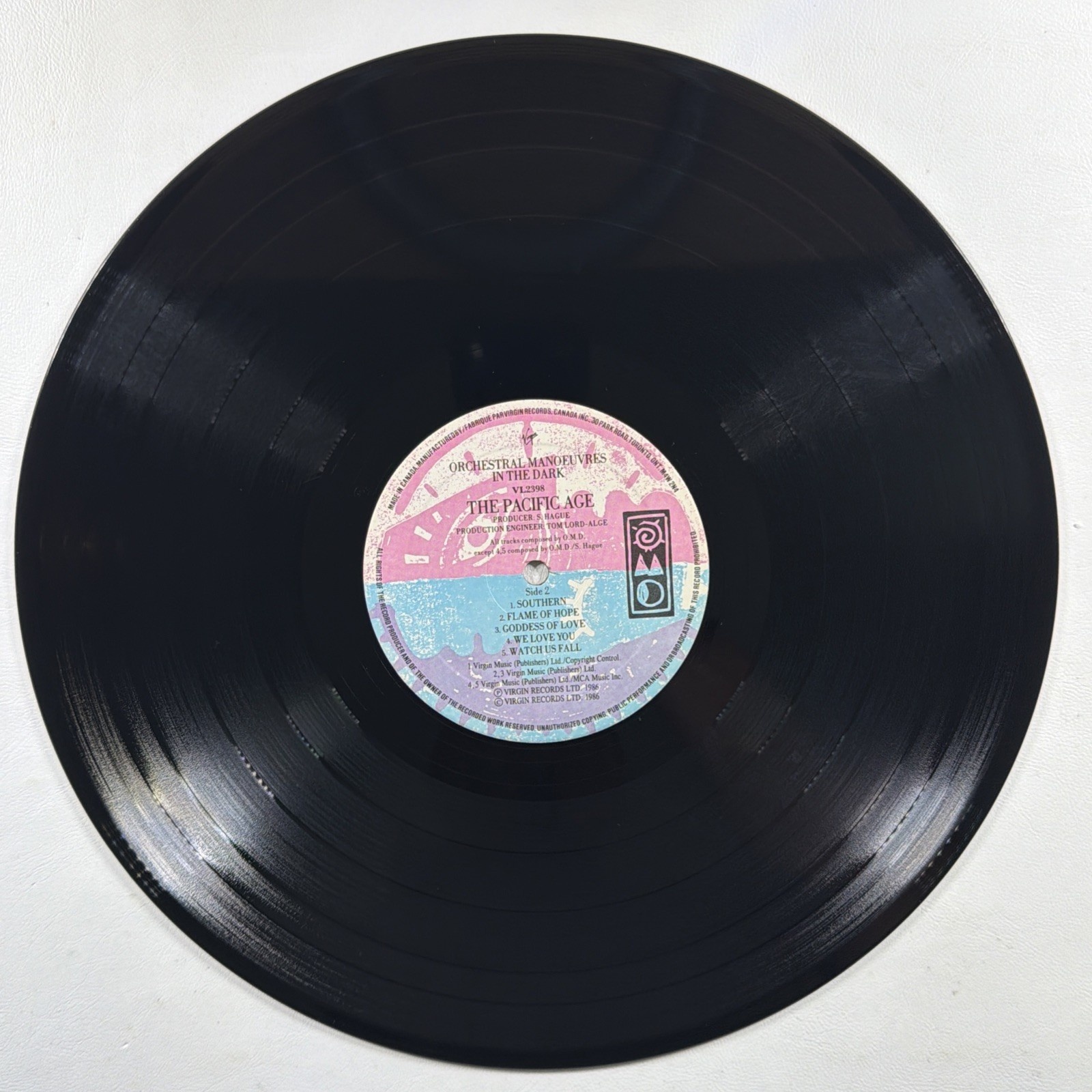 Orchestral Manoeuvres In The Dark - The Pacific Age LP Virgin VL 2398 EX Canada - Image 4