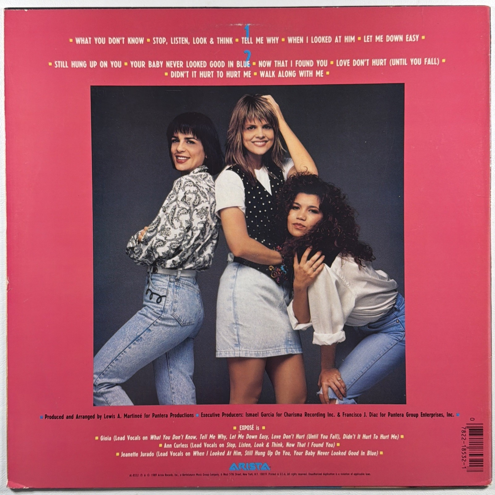 Expose - What You Don’t Know LP Arista AL 8532 NM Insert 1989 - Image 2
