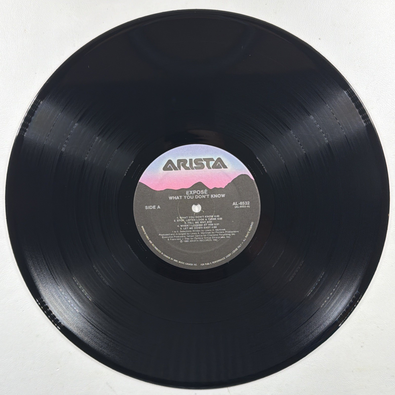 Expose - What You Don’t Know LP Arista AL 8532 NM Insert 1989 - Image 5