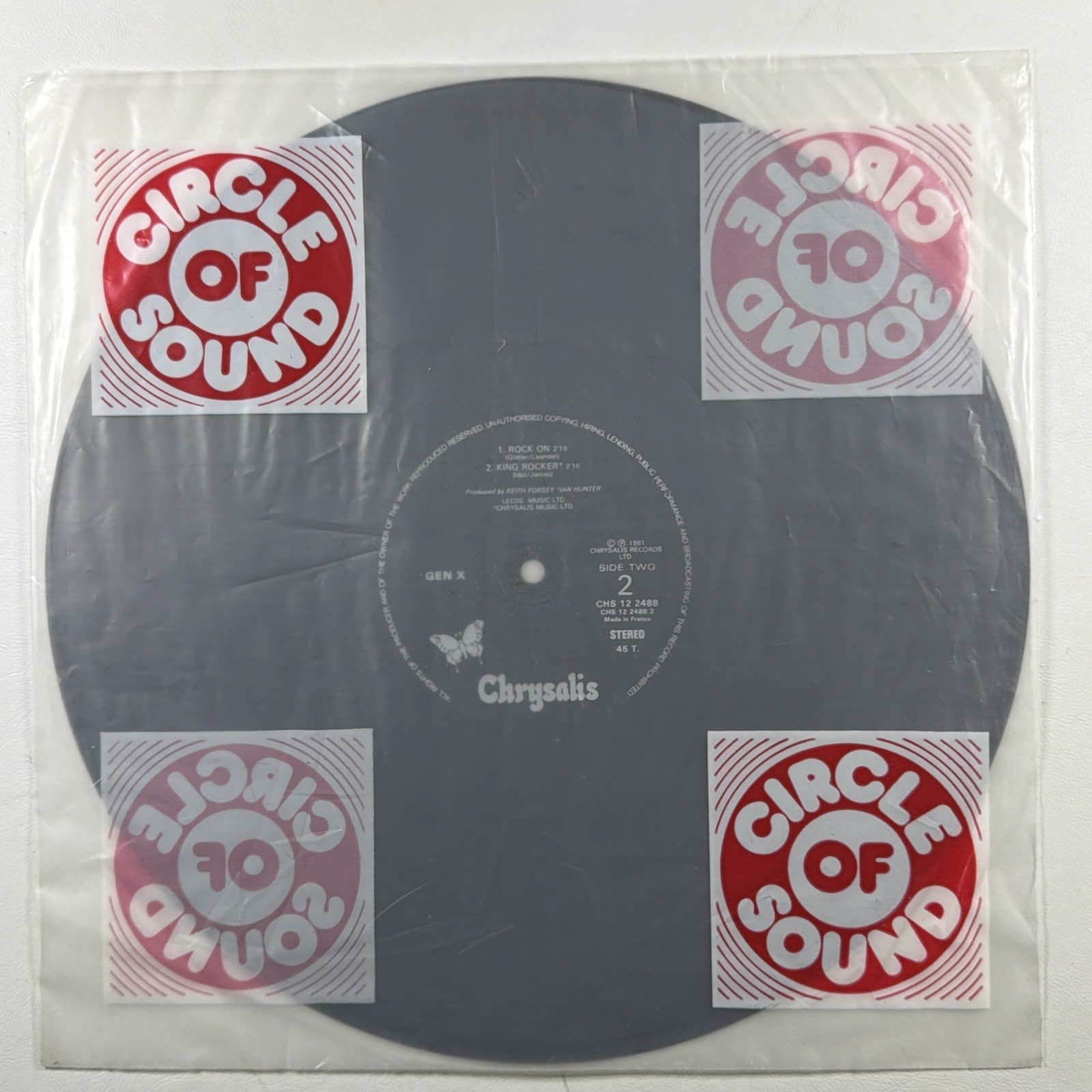 Gen X - 4 EP Chrysalis CHS 122488 VG+ 1981 France Billy Idol Dancing With Myself - Image 3